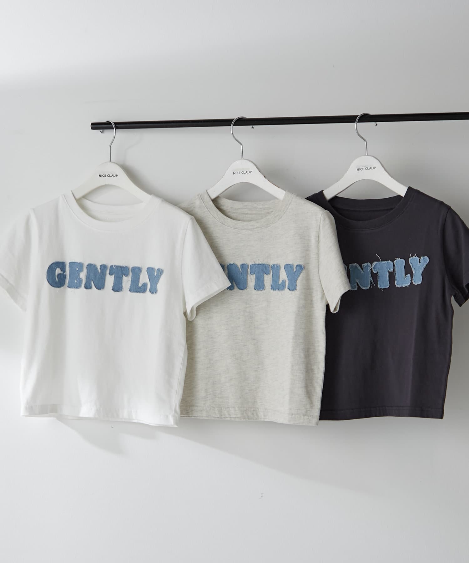 Premブランド merp club Tシャツ MARCES】デニムロゴT | Remind me and forever(リマインドミー