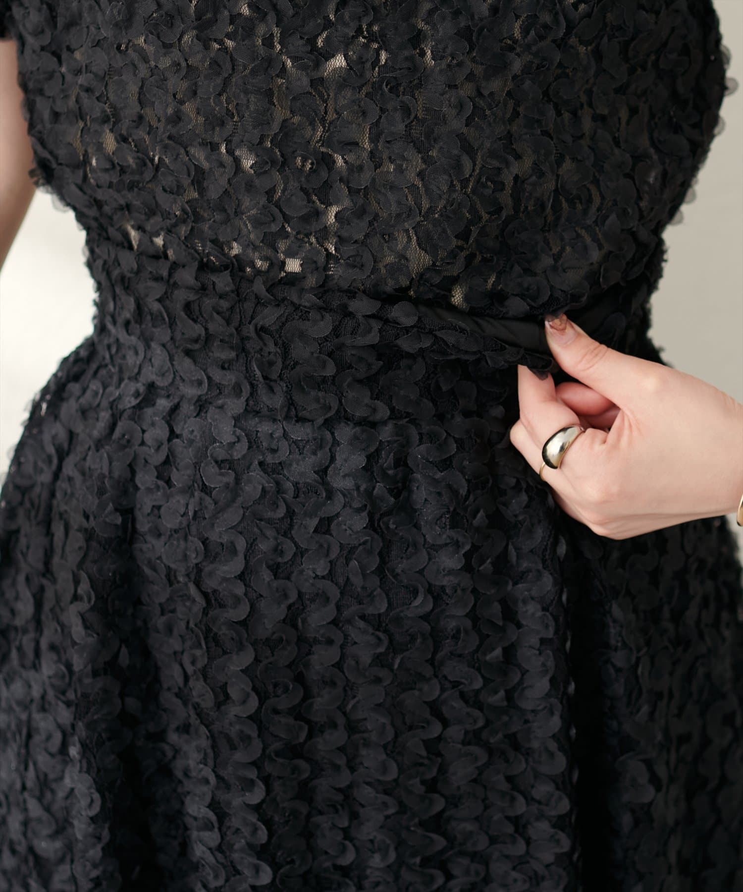 natural couture(ナチュラルクチュール) フラワーチュールレーススカート