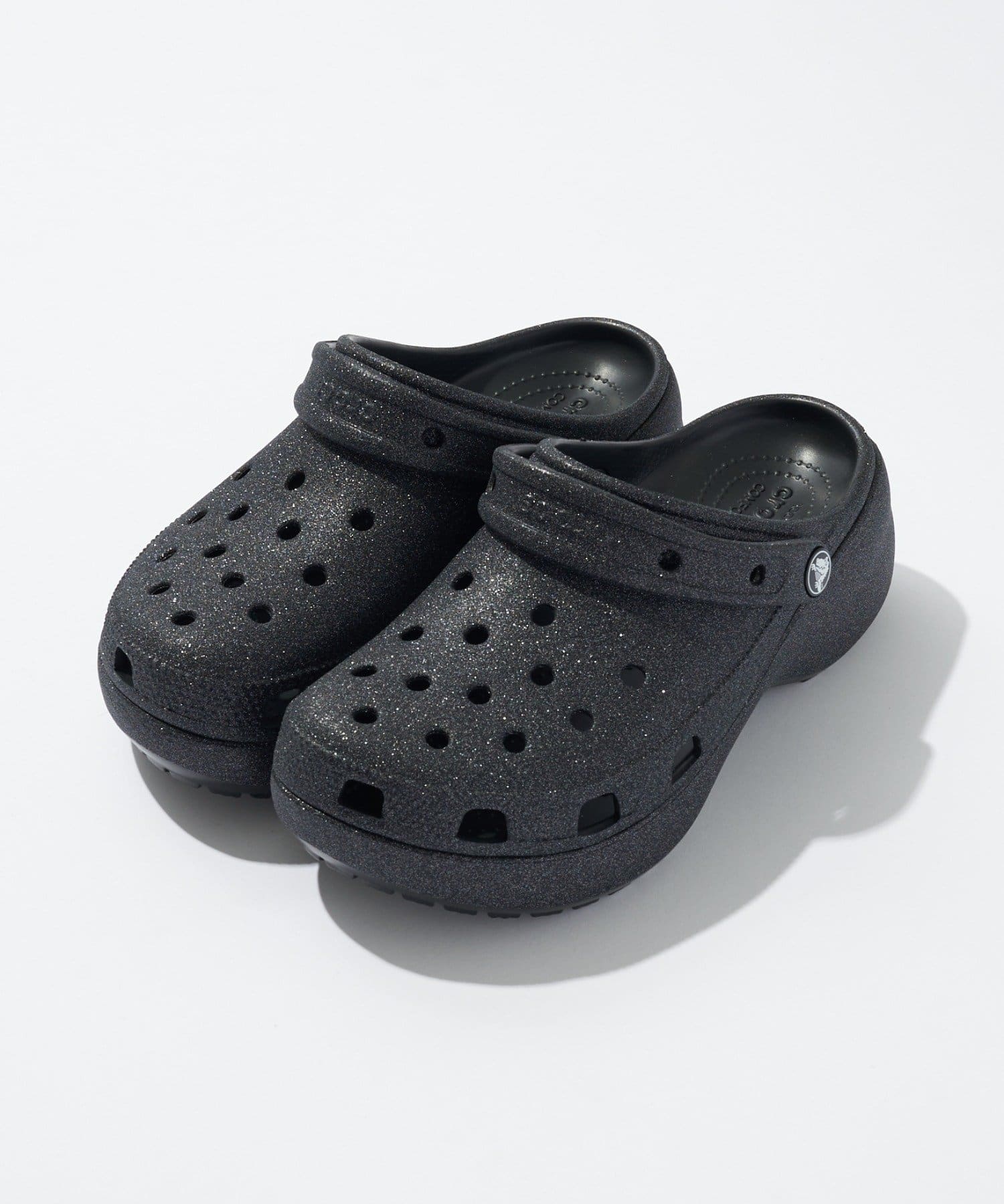 CIAOPANIC(チャオパニック) レディース 【crocs/クロックス】クラシック プラットフォーム グリッター クロッグ/CLASSIC PLATFORM GLITTER CLOG シルバー