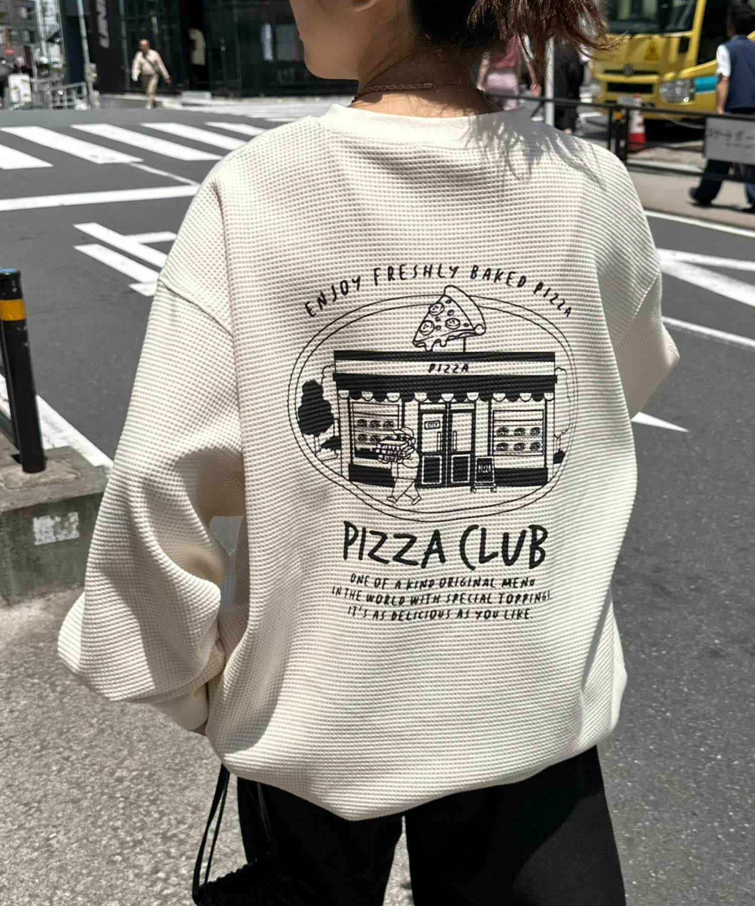 CIAOPANIC TYPY(チャオパニックティピー) 【MENS】【おじさんシリーズ】ワッフル刺繍ロンTee