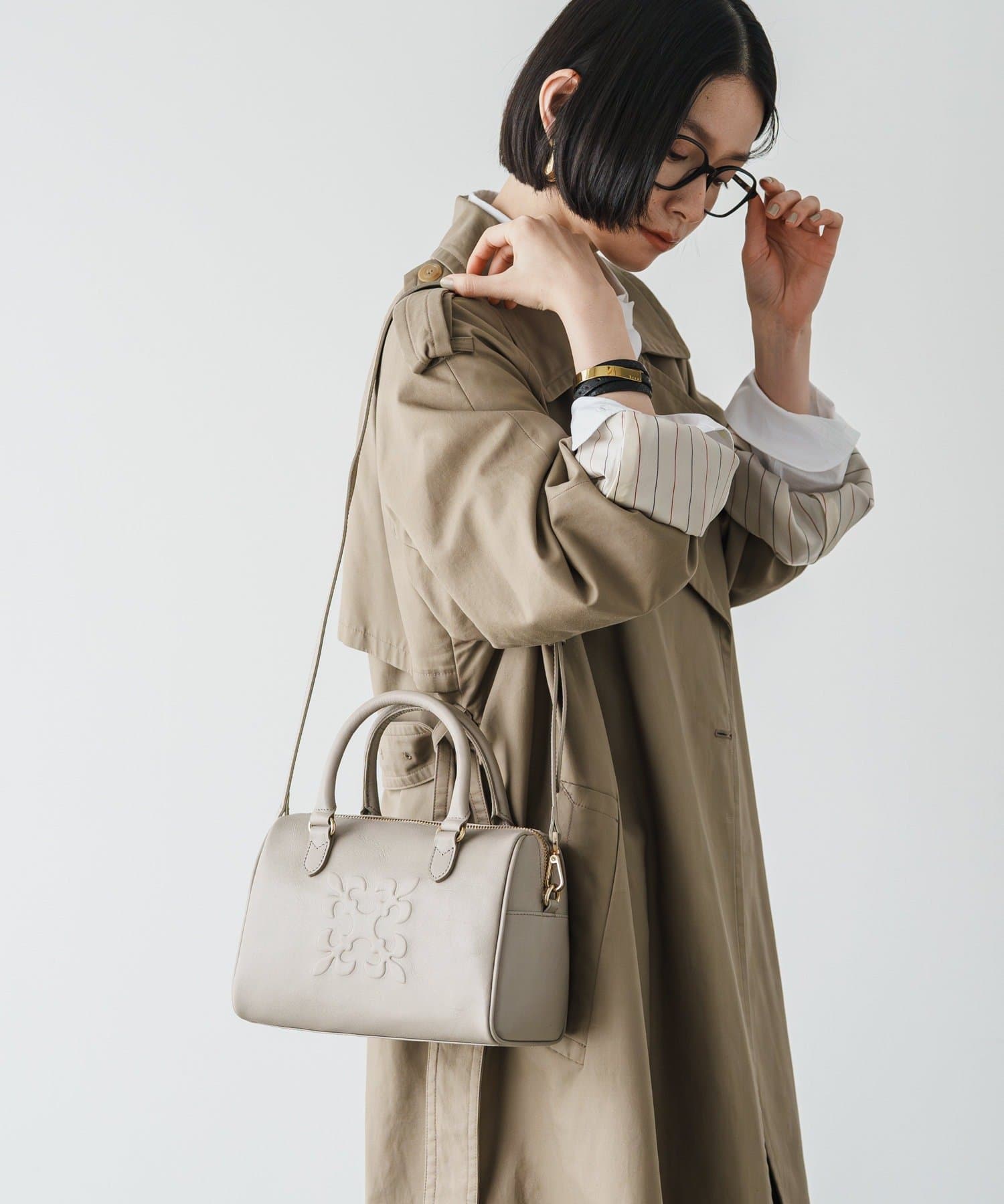 russet(ラシット) ［500mlペットボトル対応］レザー2wayミニボストンバッグ