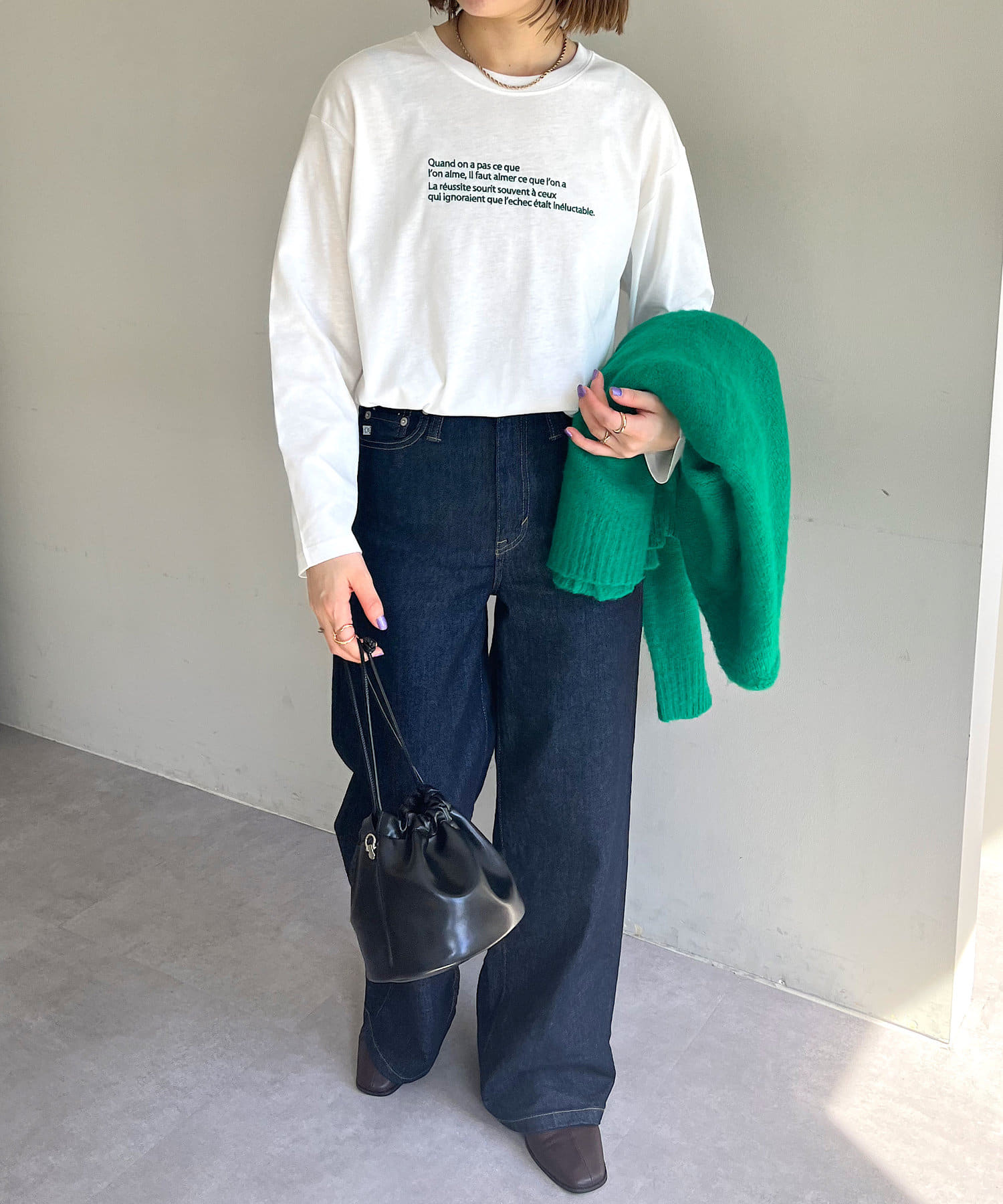 DISCOAT(ディスコート) 【WEB限定】刺繍ロゴロンT