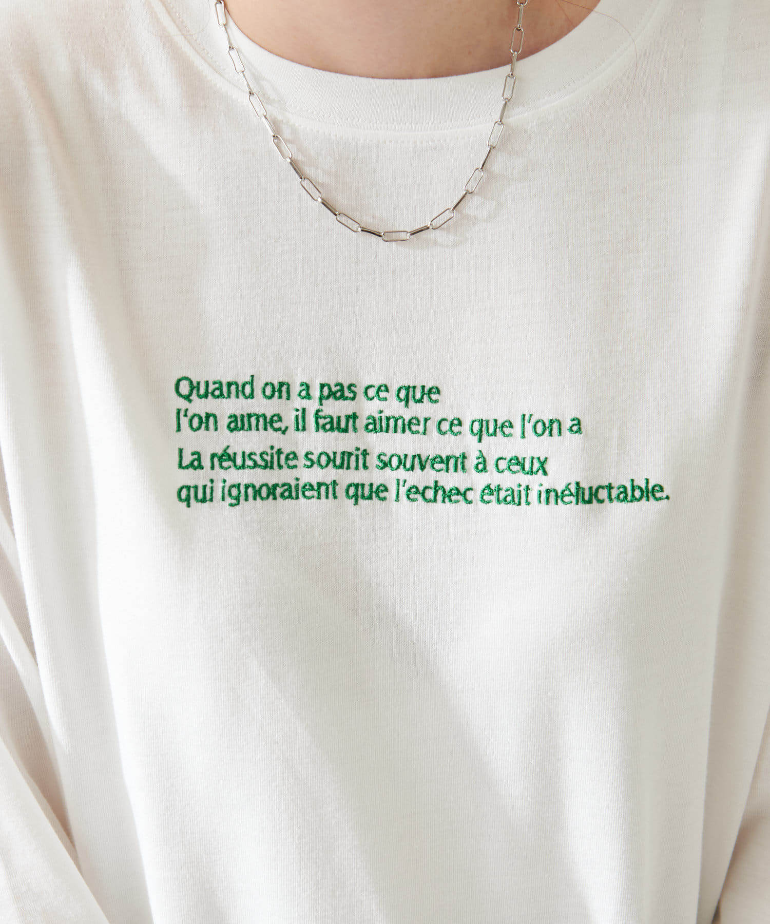 DISCOAT(ディスコート) 【WEB限定】刺繍ロゴロンT