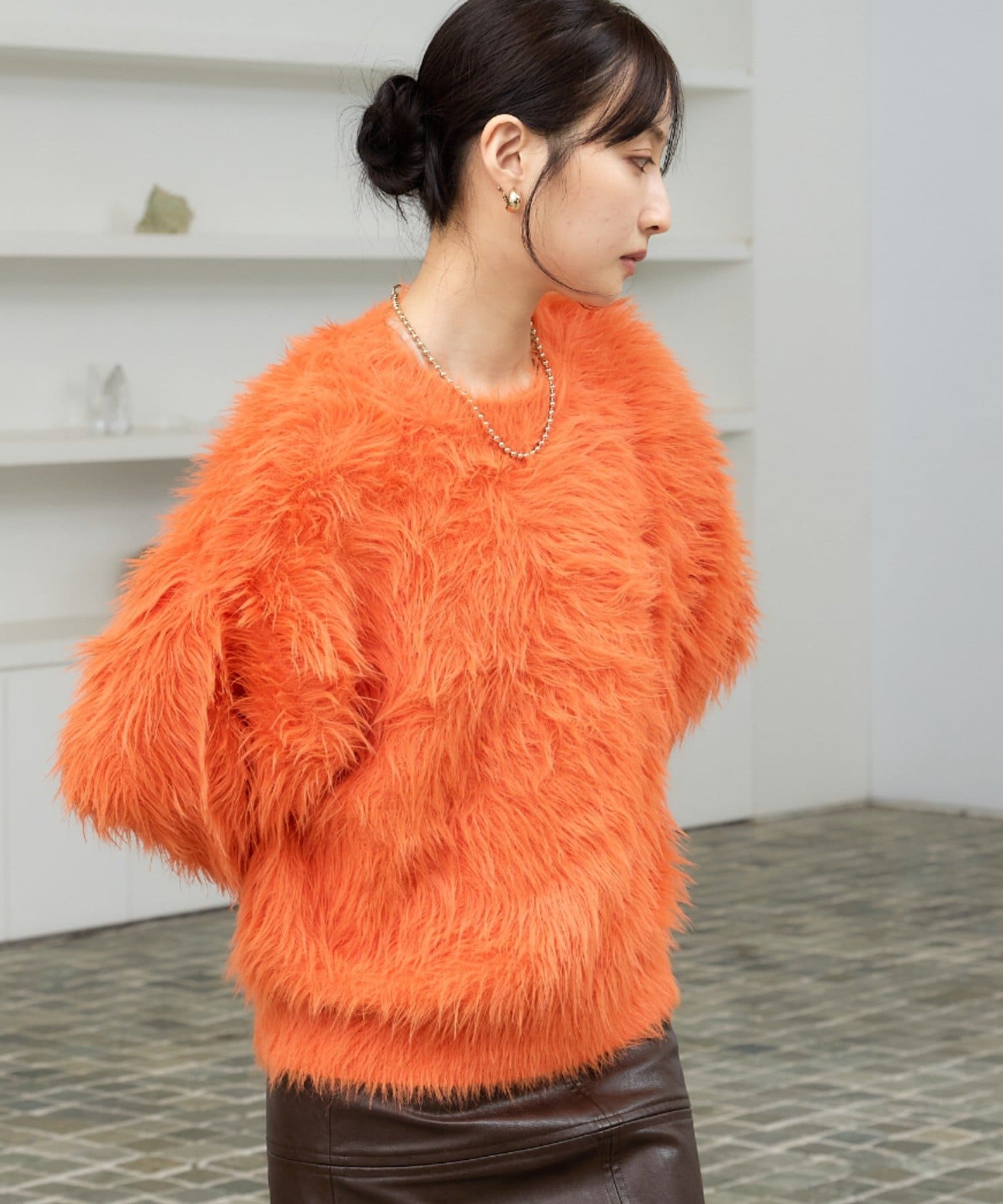 lui jewelry Knit05 ライトグレー