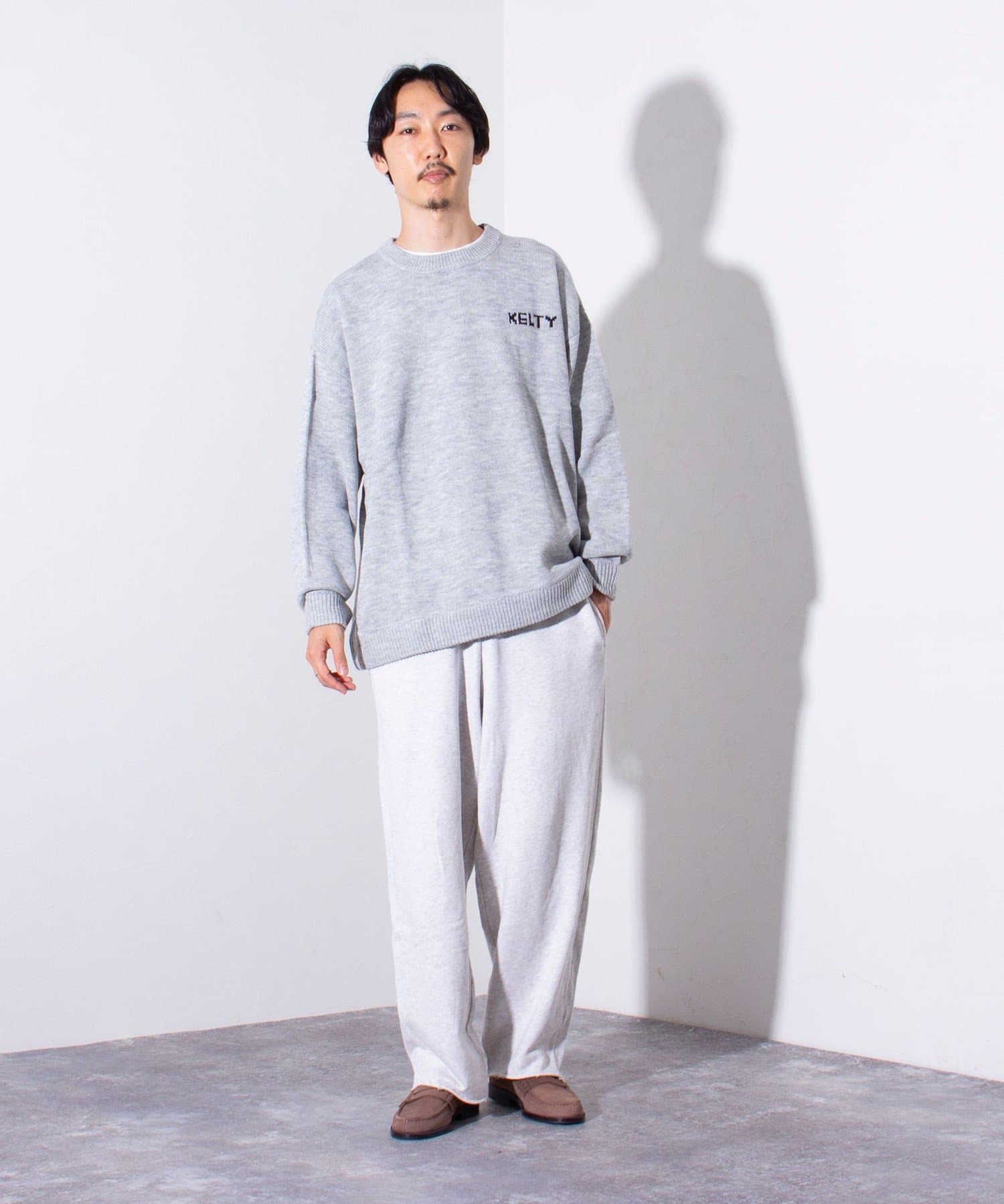 KELTY×GLOSTER】別注 ジャガード クルーネックニットプル