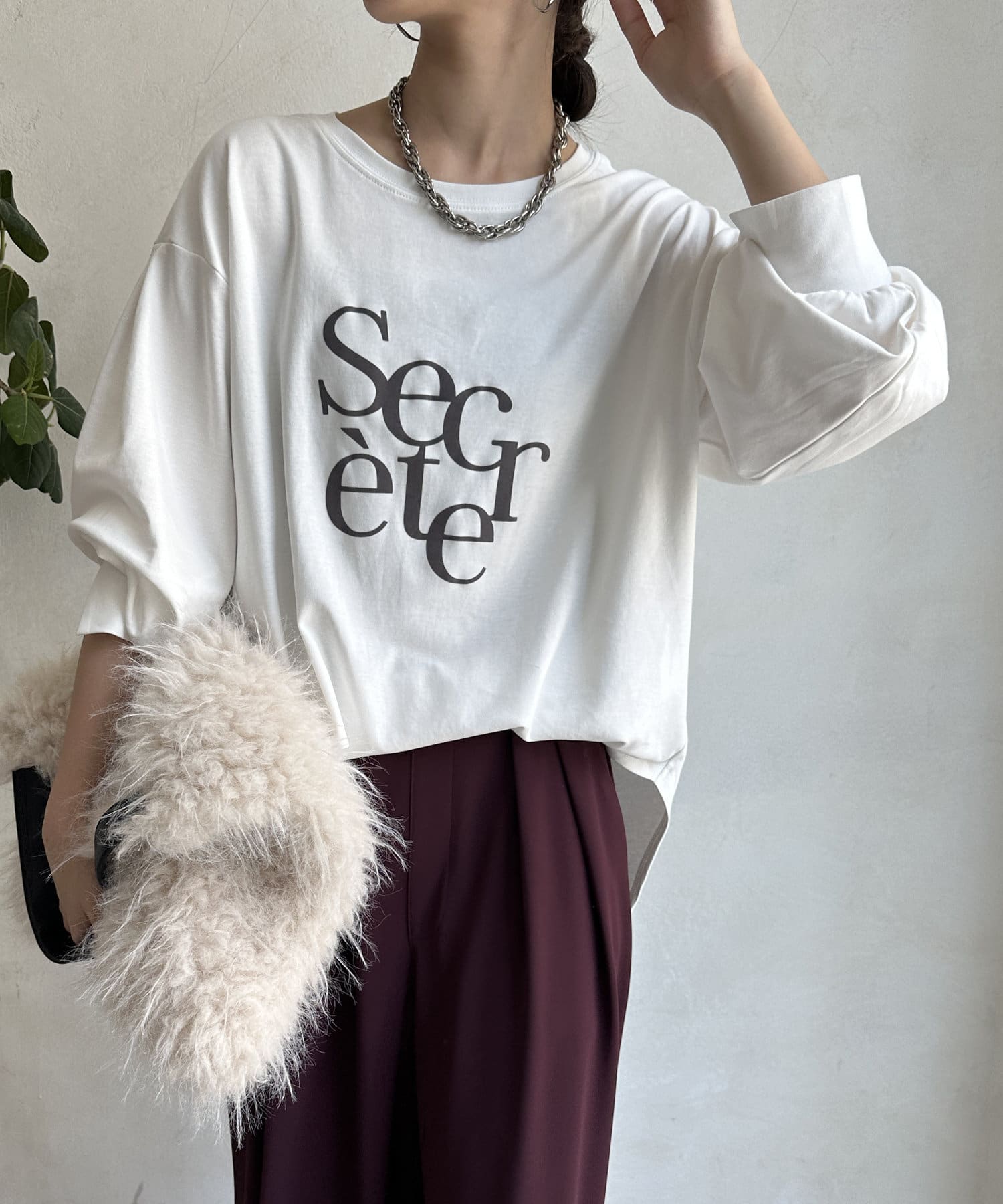 DOUDOU(ドゥドゥ) 【WEB限定】SecreteフロッキーロンTEE