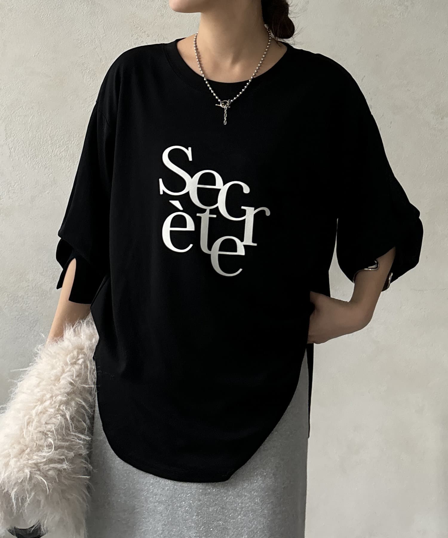 DOUDOU(ドゥドゥ) 【WEB限定】SecreteフロッキーロンTEE