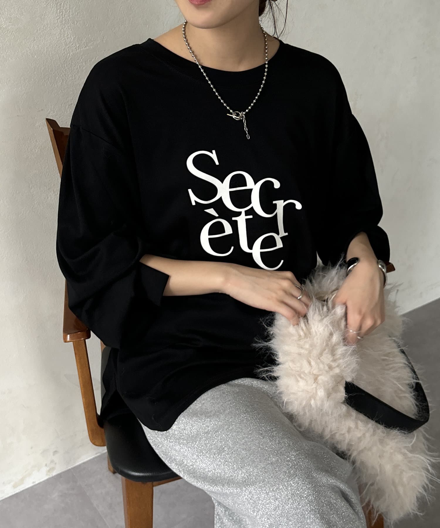 DOUDOU(ドゥドゥ) 【WEB限定】SecreteフロッキーロンTEE