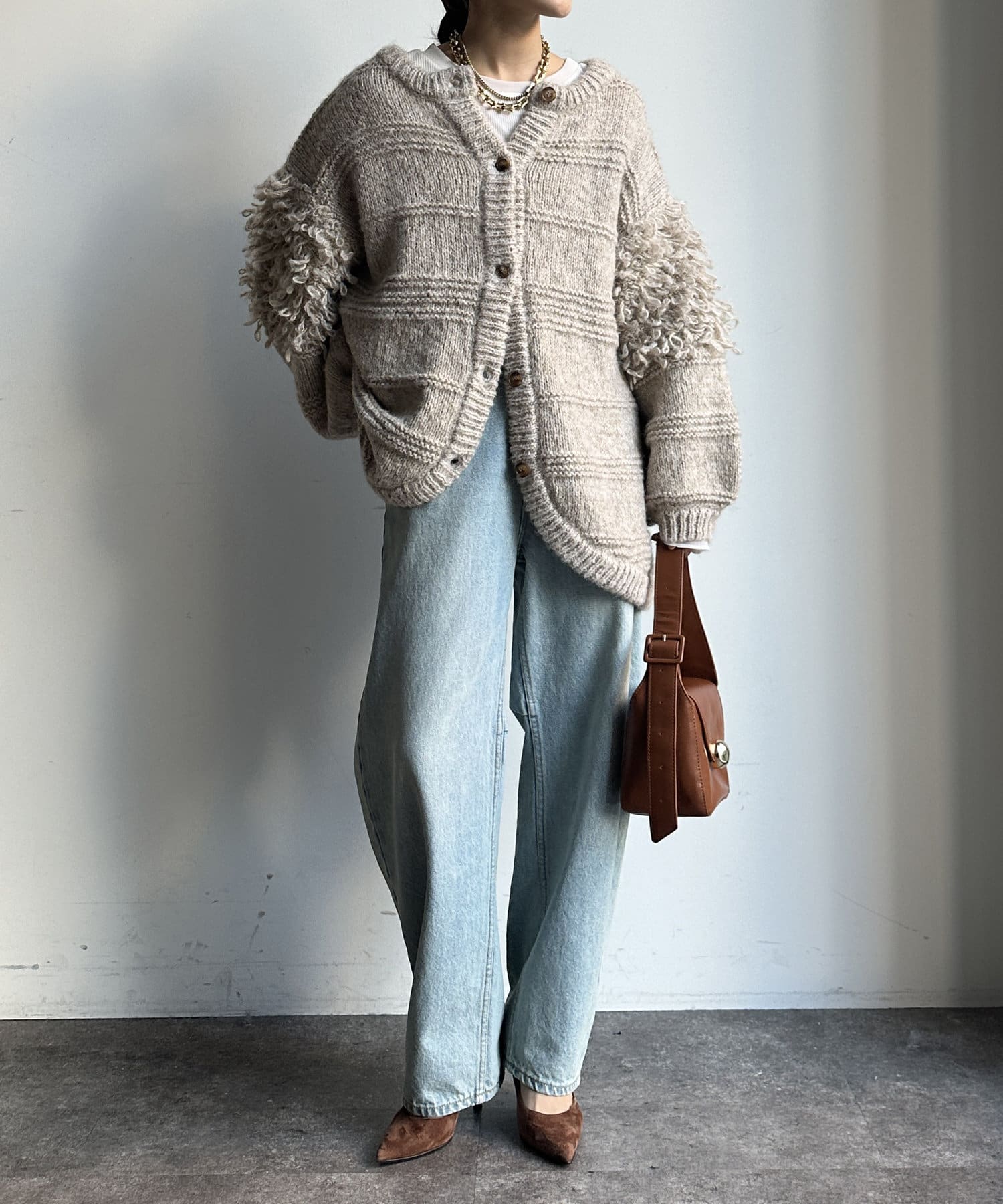 WEB限定】フリンジオーバーカーディガン | DOUDOU(ドゥドゥ)レディース