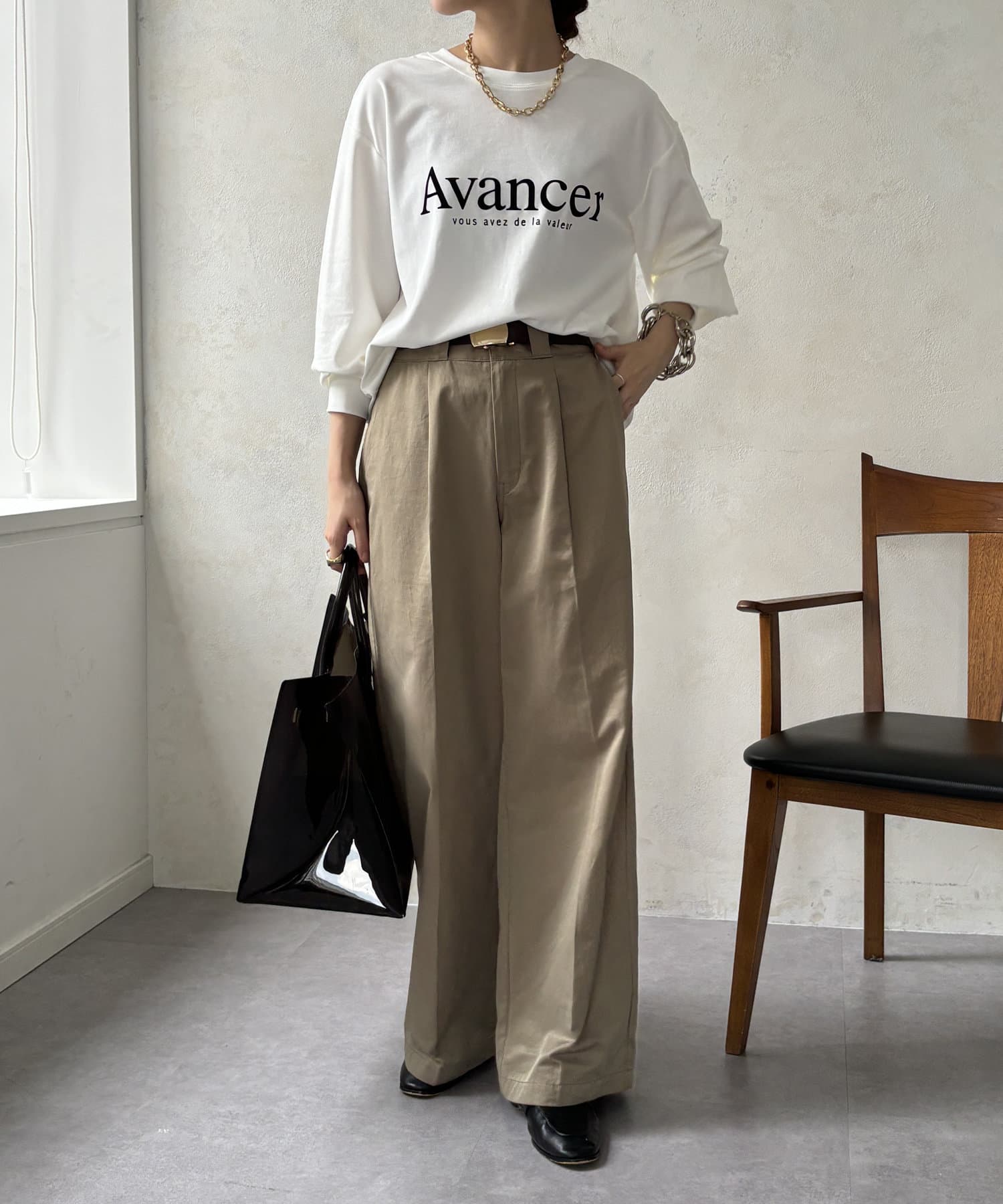 WEB限定】AvancerシルケットロンTEE | DOUDOU(ドゥドゥ