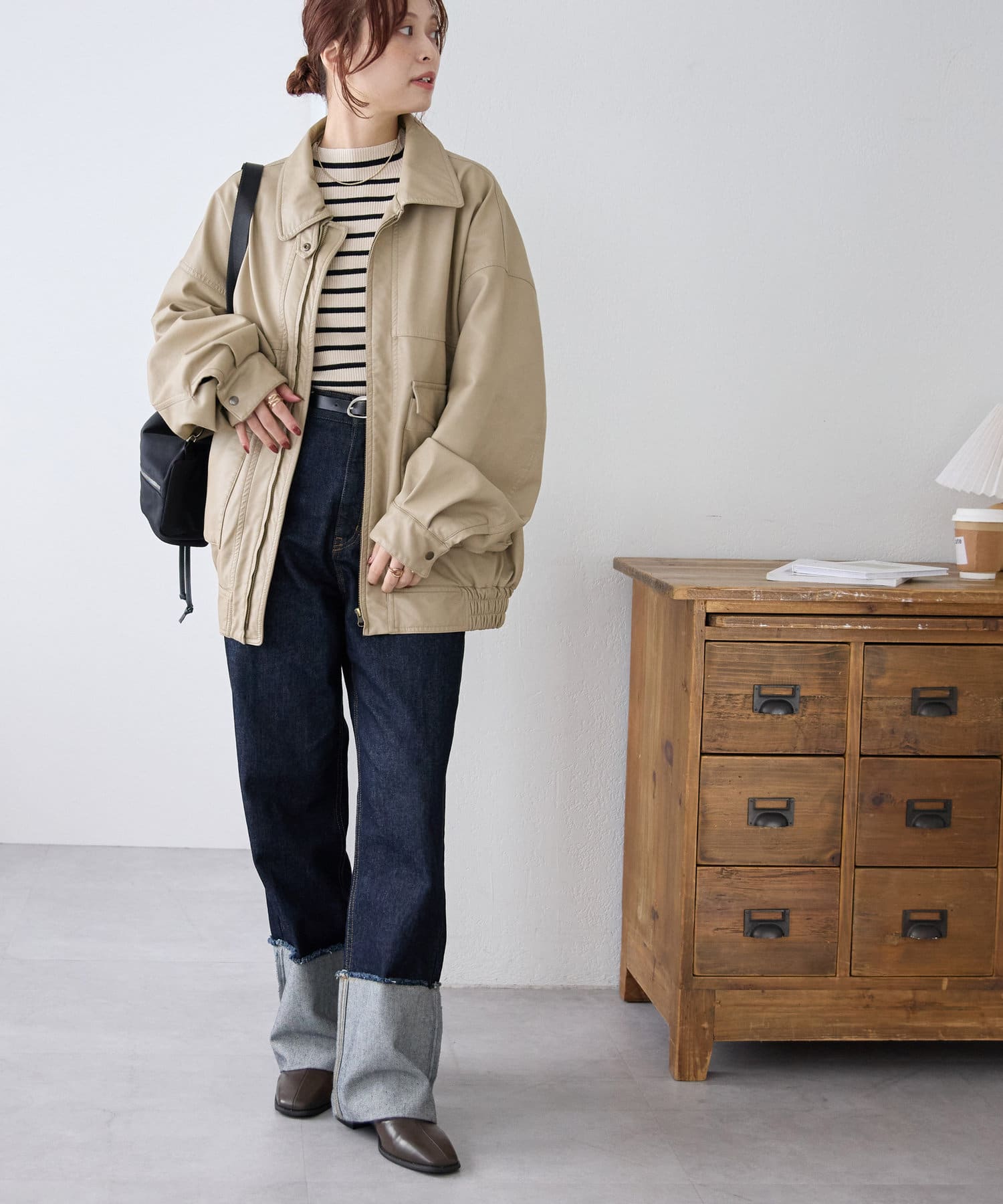 DISCOAT(ディスコート) 【ユニセックス/新色追加】エイジングA2ブルゾン