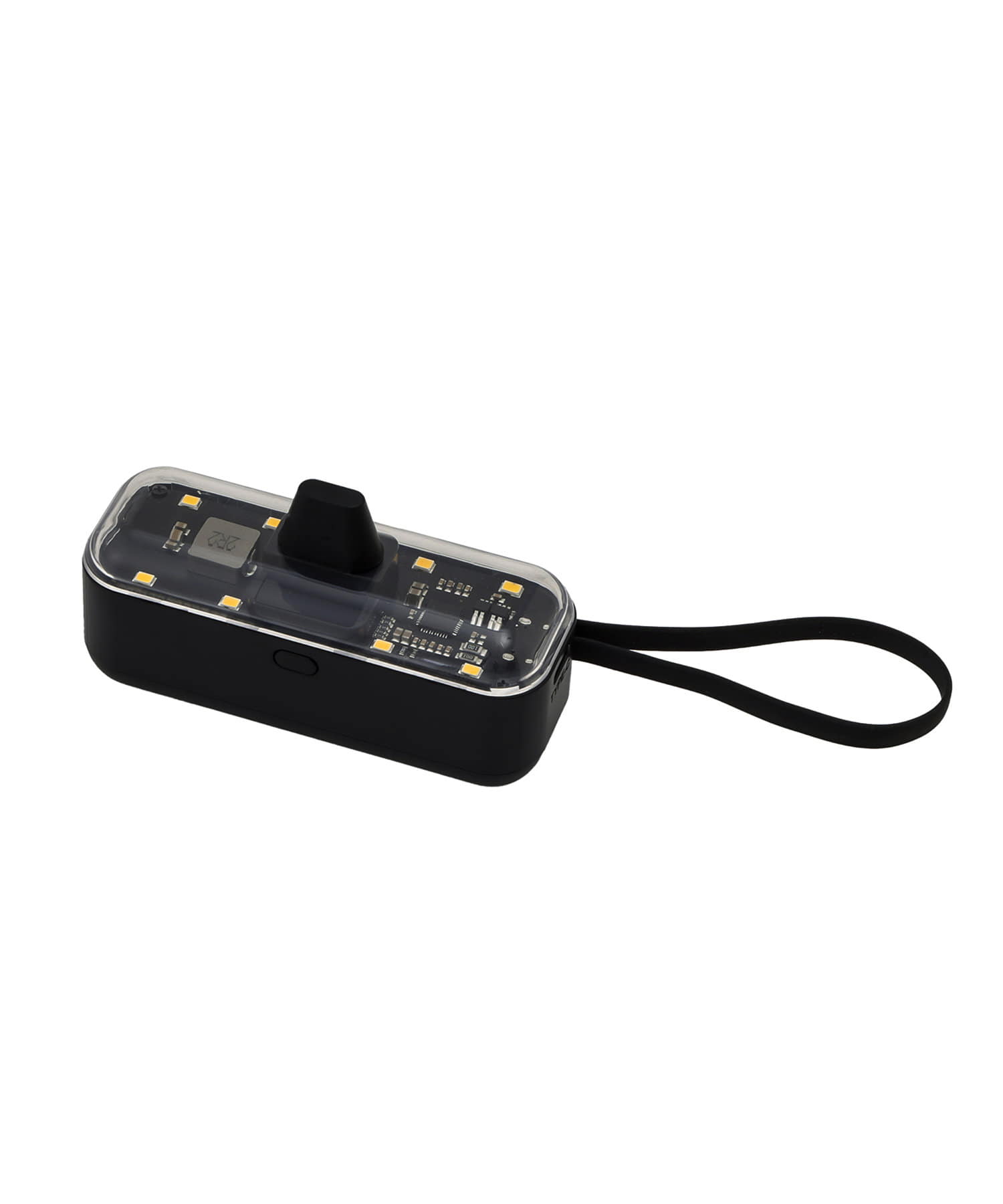 LEDライト付きクリアモバイルバッテリーライトニング | 3COINS