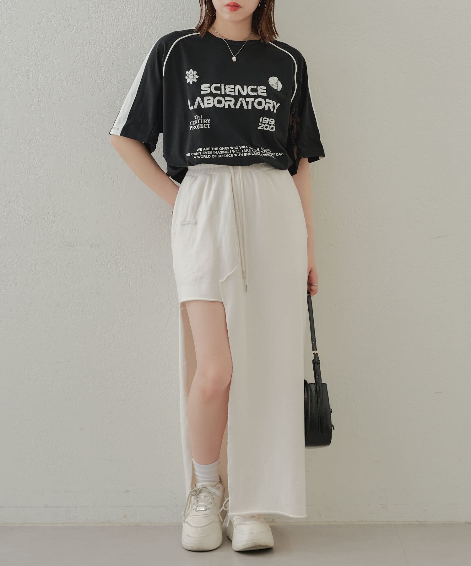 Chico】ピグメントカットオフスウェットスカート | OUTLET