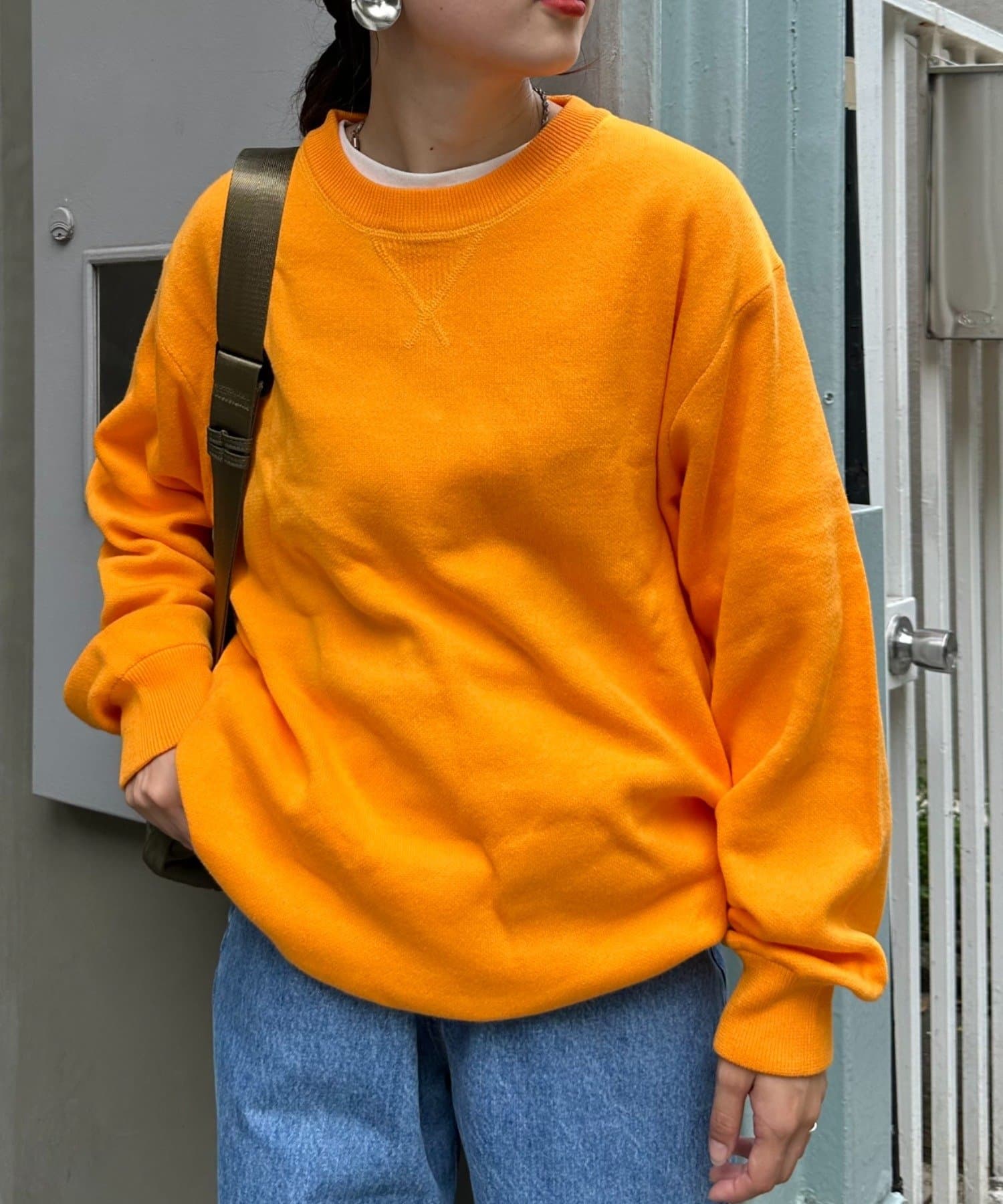 CIAOPANIC TYPY(チャオパニックティピー) レディース 【UNISEX】スウェットライクニット オレンジ