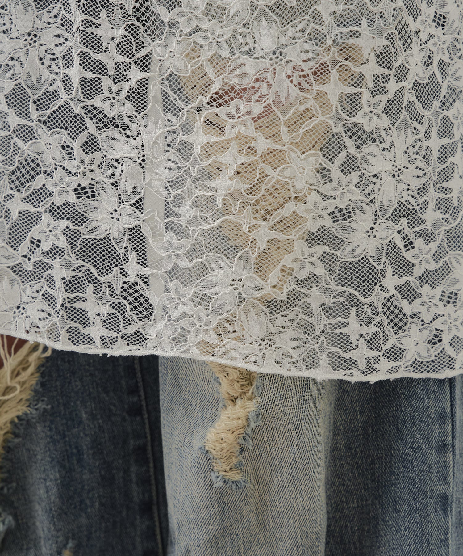 OUTLET(アウトレット) 【Chico】レースペチスカート