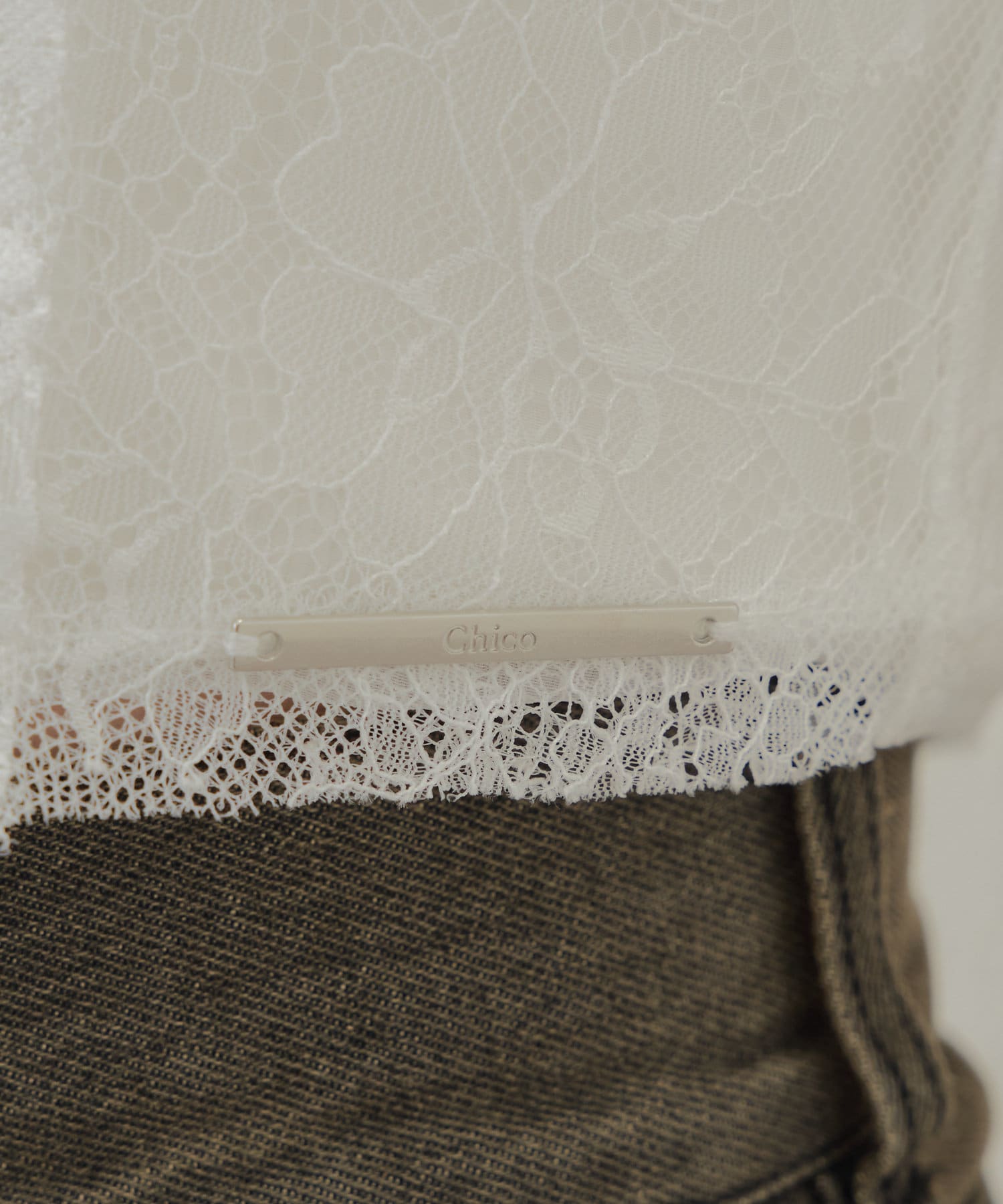 OUTLET(アウトレット) 【Chico】コンパクトランジェリーデザインキャミ