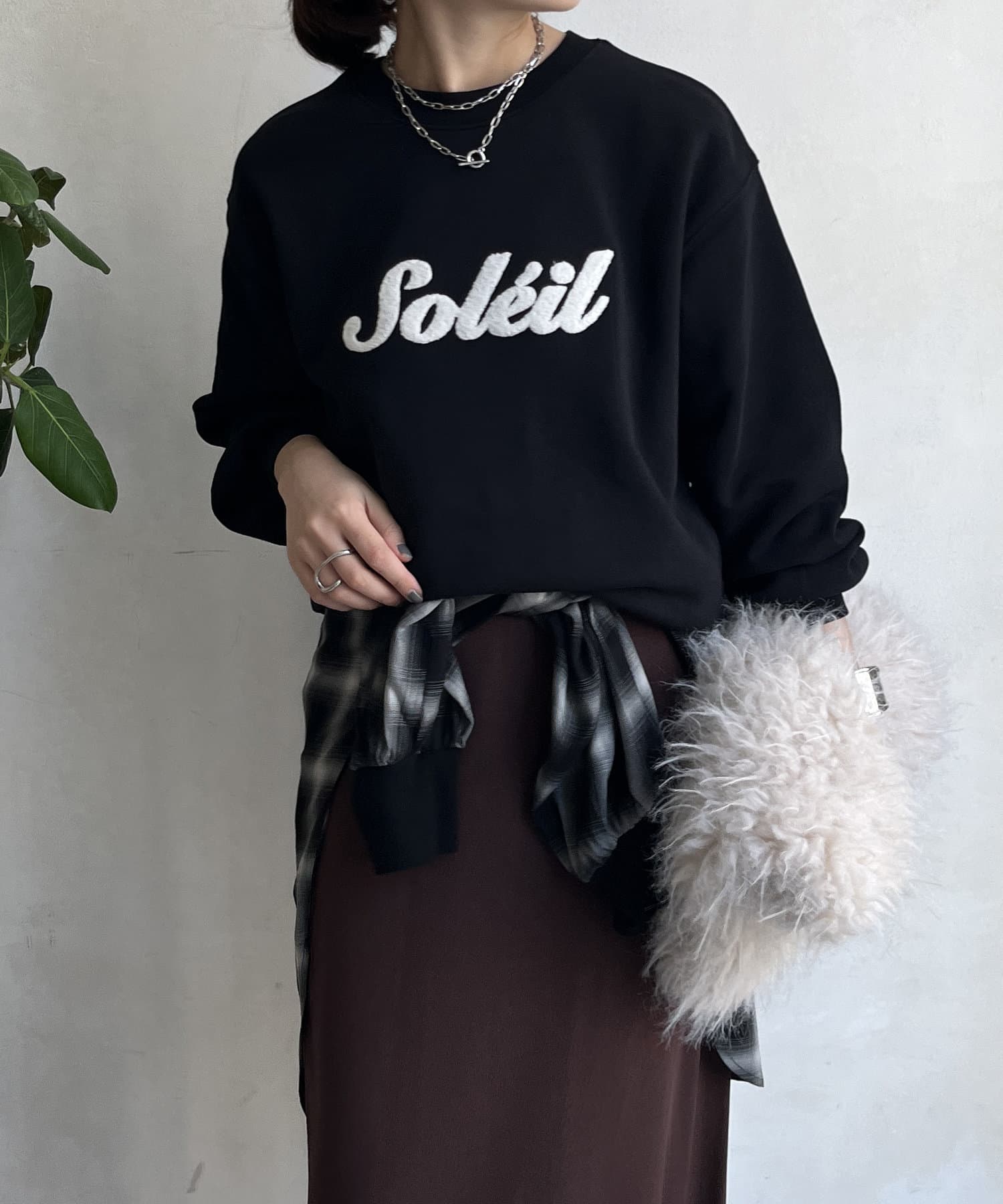 DOUDOU(ドゥドゥ) 【WEB限定】サガラ刺繍スウエット