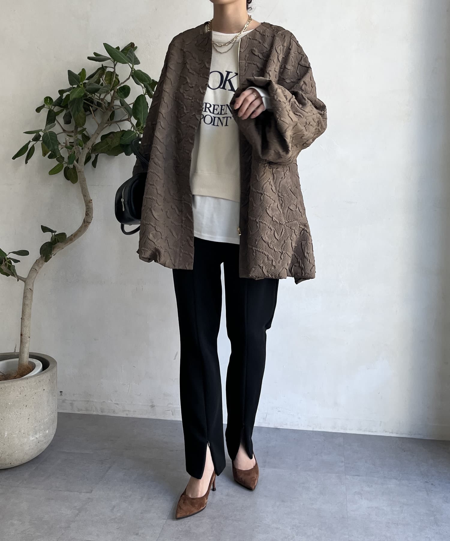 プープレ　ぞうジャガードコート プープレ ぞう ジャガードコート プープレぞうジャガードコート