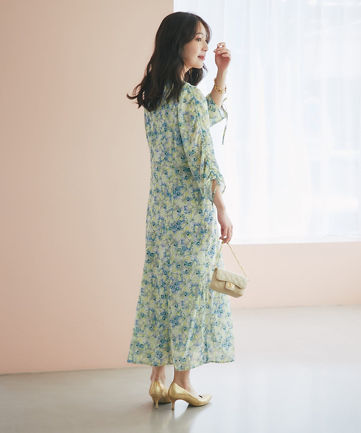 シアードッキングドロストスリーブワンピース | La boutique
