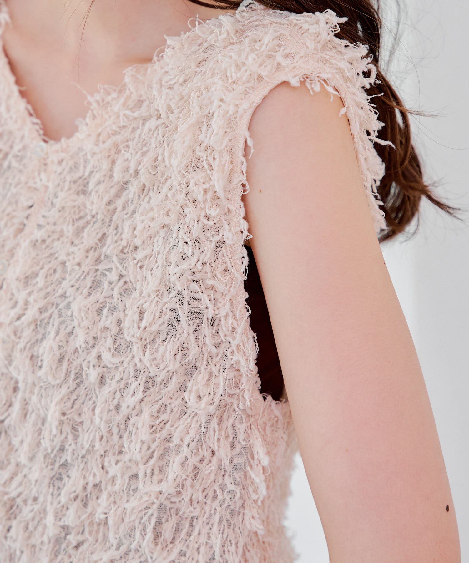 Kastane(カスタネ) 【新色追加/前後2WAY】ファーショートベスト