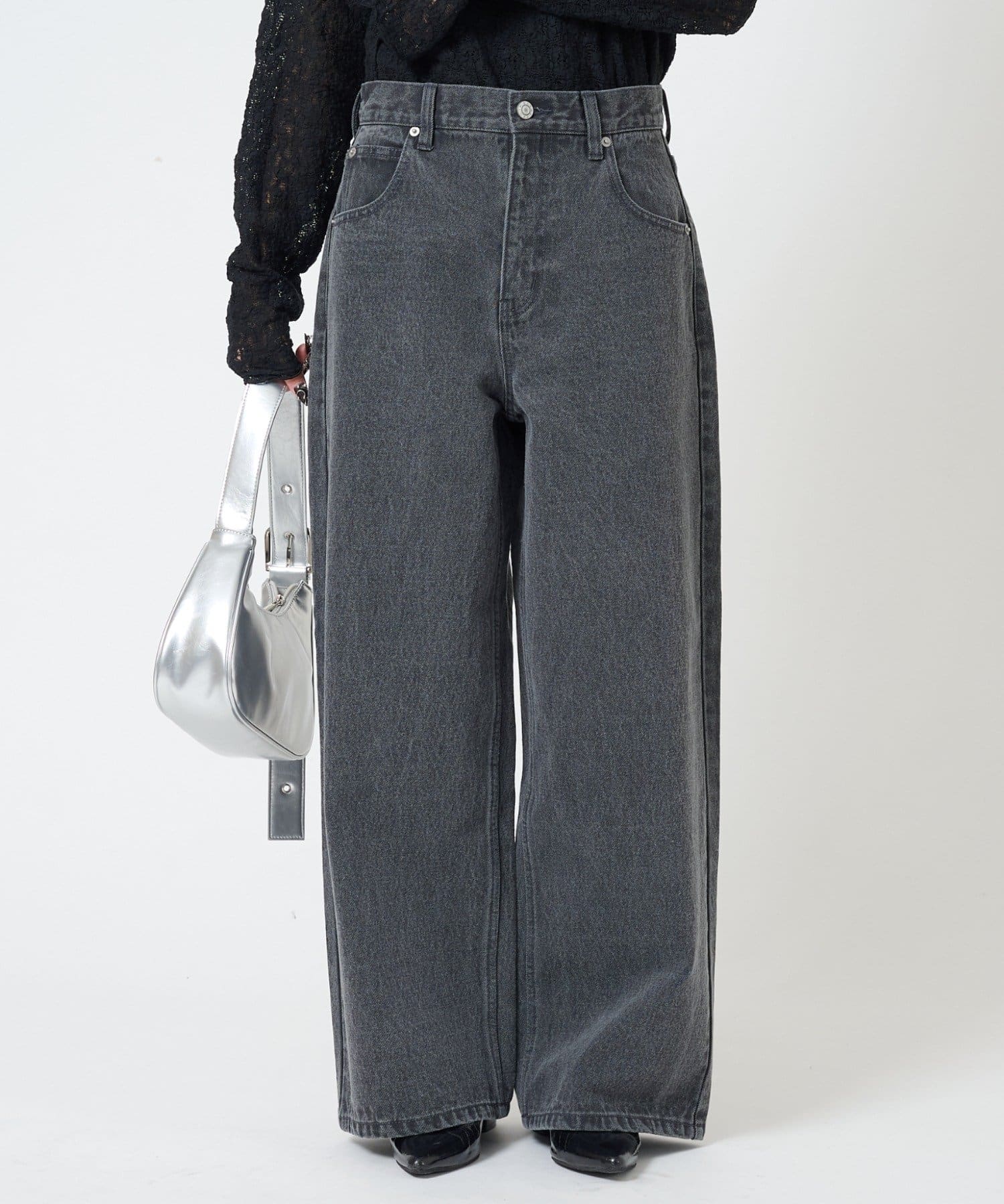 CIAOPANIC TYPY(チャオパニックティピー) レディース 【EVERY DENIM】【Monday】baggy denim ブラック