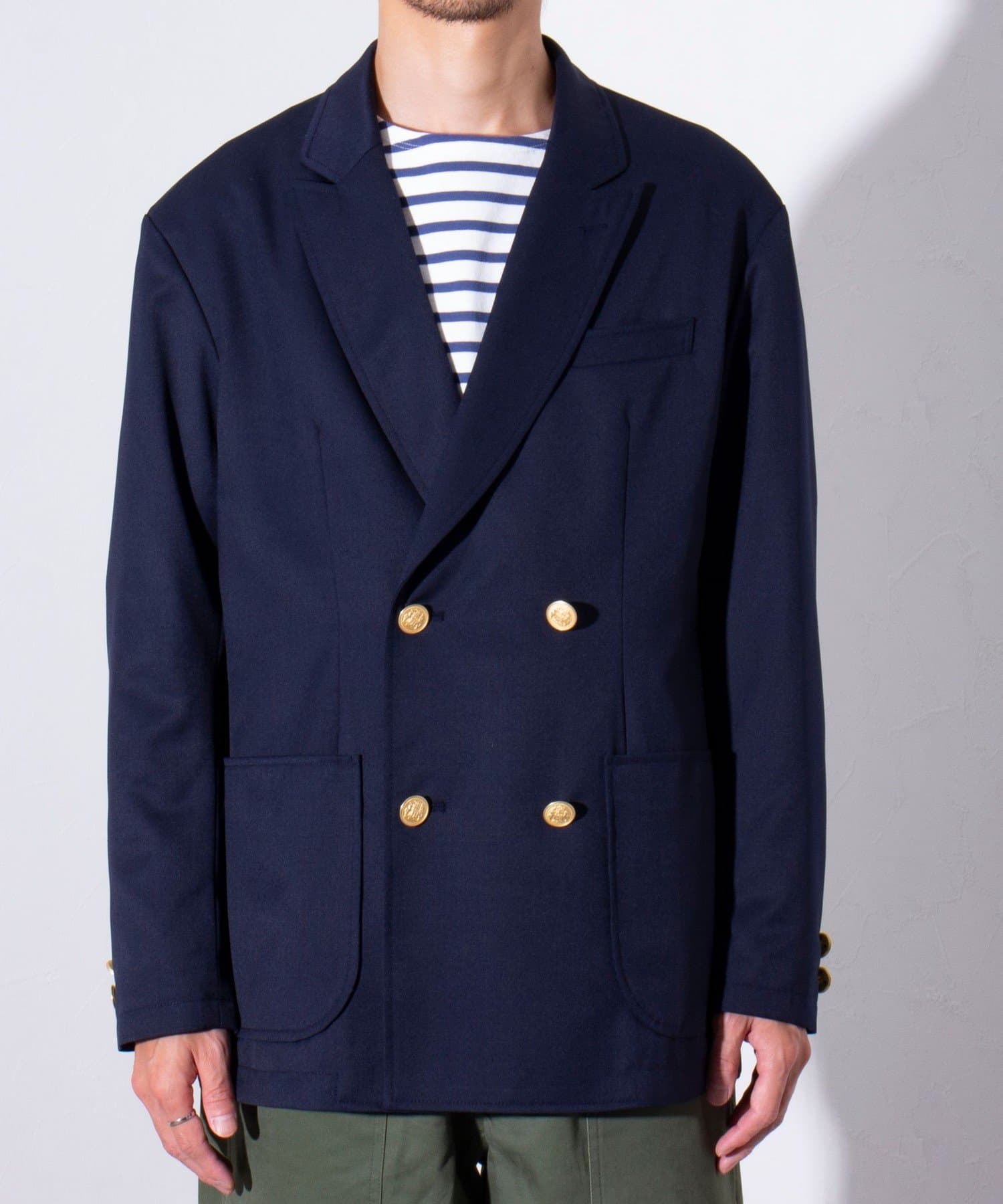 FREDY & GLOSTER(フレディ アンド グロスター) 【GLOSTER】NAVY BLAZER ブレザー 紺ブレ 金ボタン ダブル