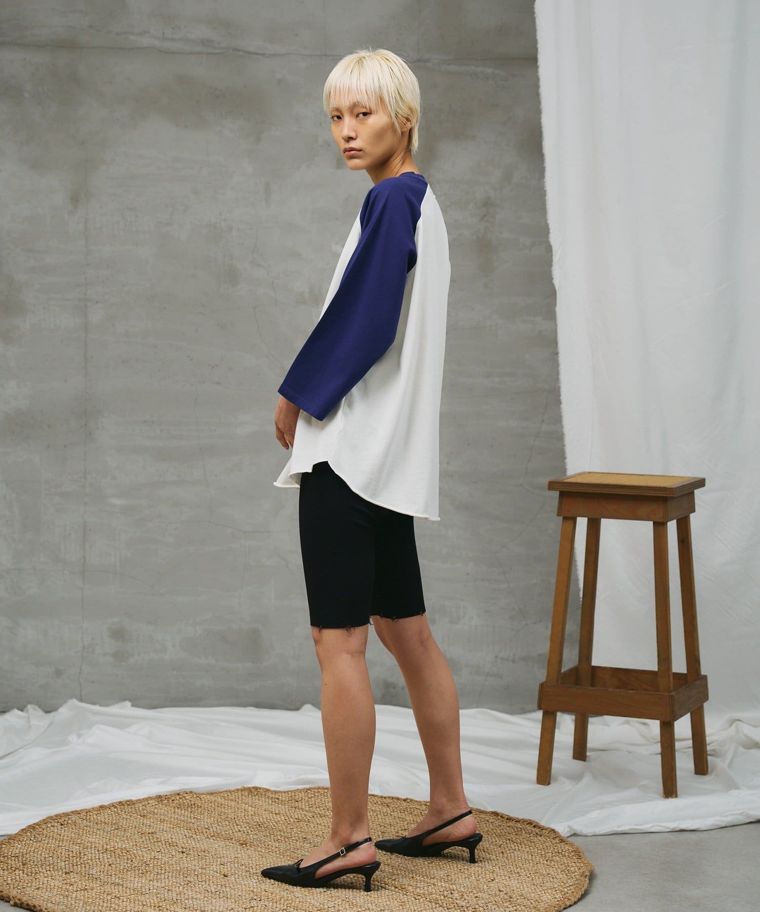 COLONY 2139(コロニー トゥーワンスリーナイン) 【paradigm】ガス焼き天竺七分袖ビッグラグランT