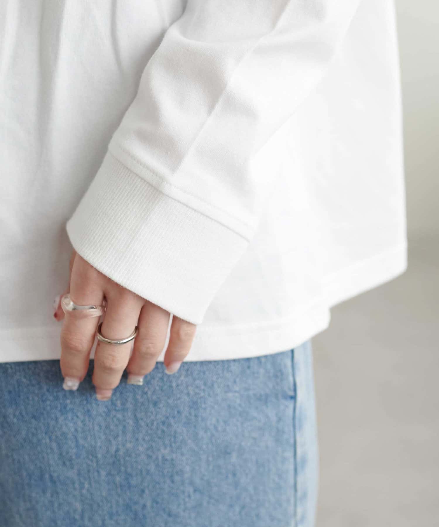 DISCOAT(ディスコート) 【新色追加!/WEB限定】ハート刺繍ワンポイントロンT