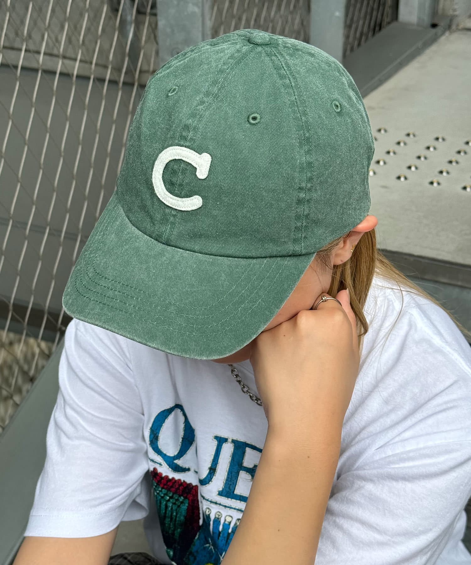 CIAOPANIC(チャオパニック) 【2024AW】ピグメントイニシャルワッペンCAP