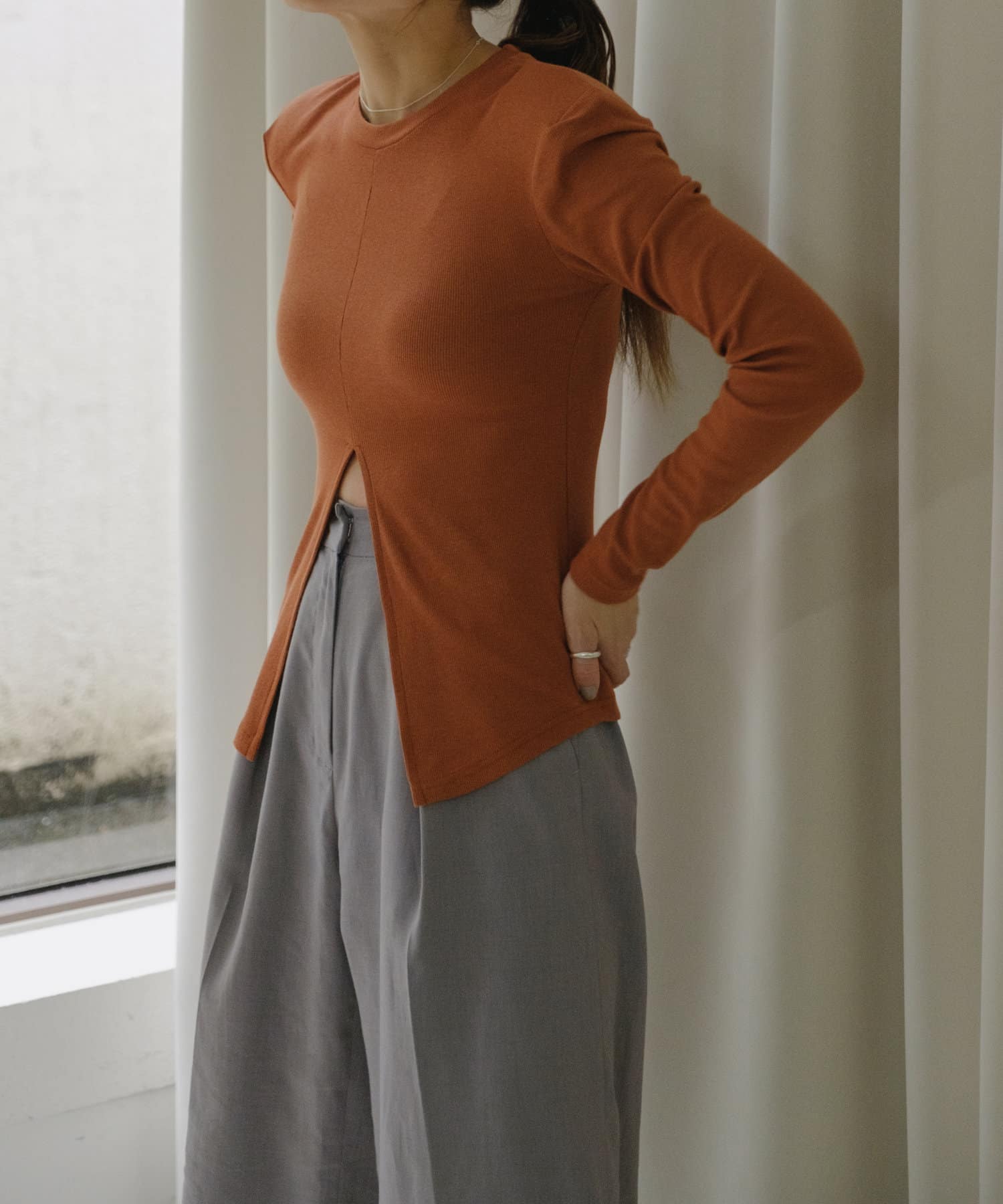 新品未使用 Pasterip / Power shoulder slit Tee Power shoulder slit Tee | Pasterip(パセリ)レディース | PAL