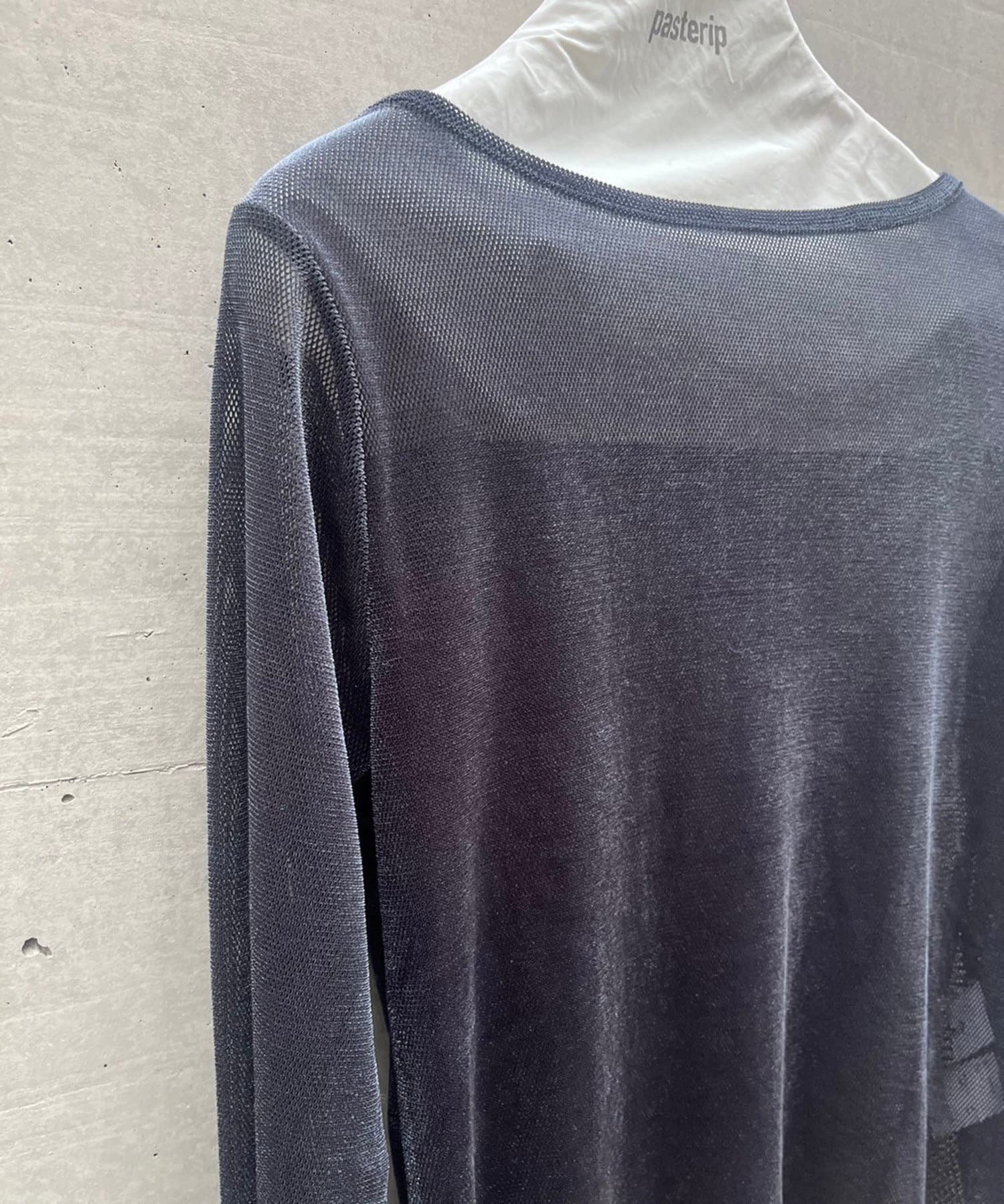 OUTLET(アウトレット) 【Pasterip】Velours mesh zip top