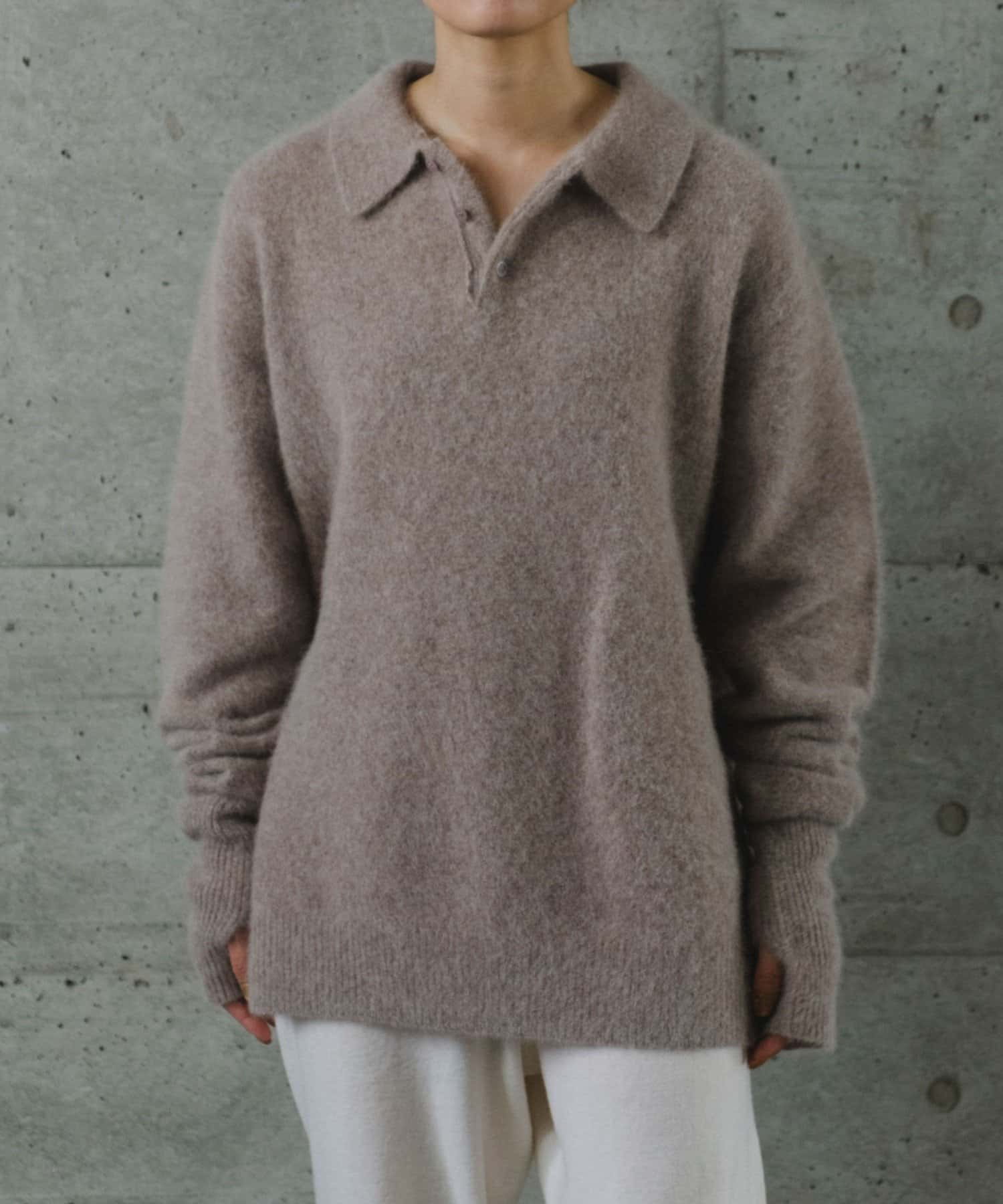 Pasterip】Fox yarn daily polo knit | OUTLET(アウトレット