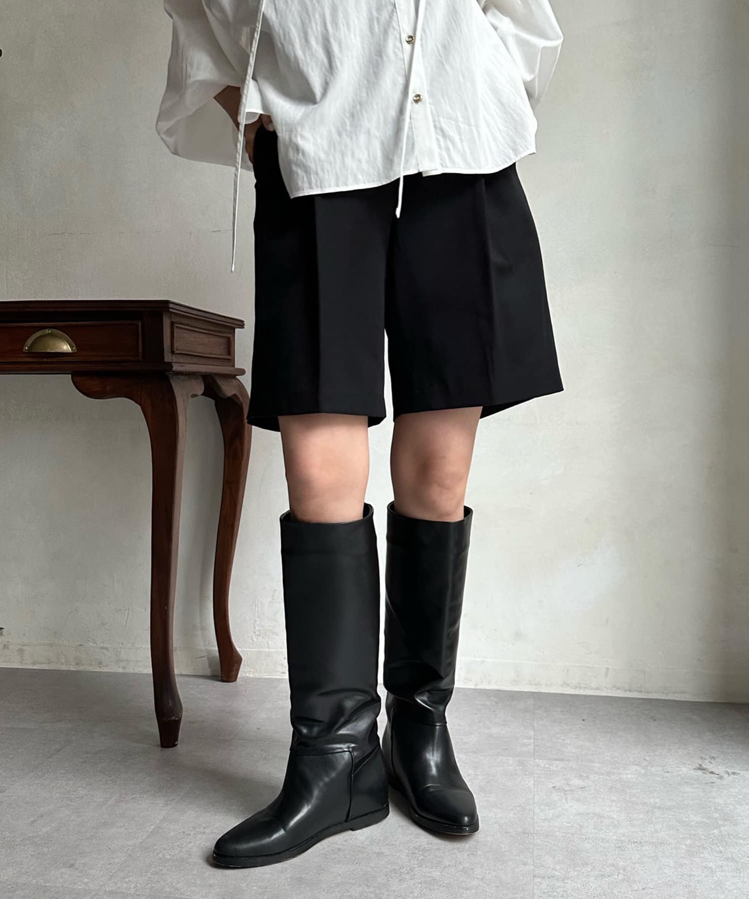 DouDou】センタープレスショートパンツ | OUTLET(アウトレット