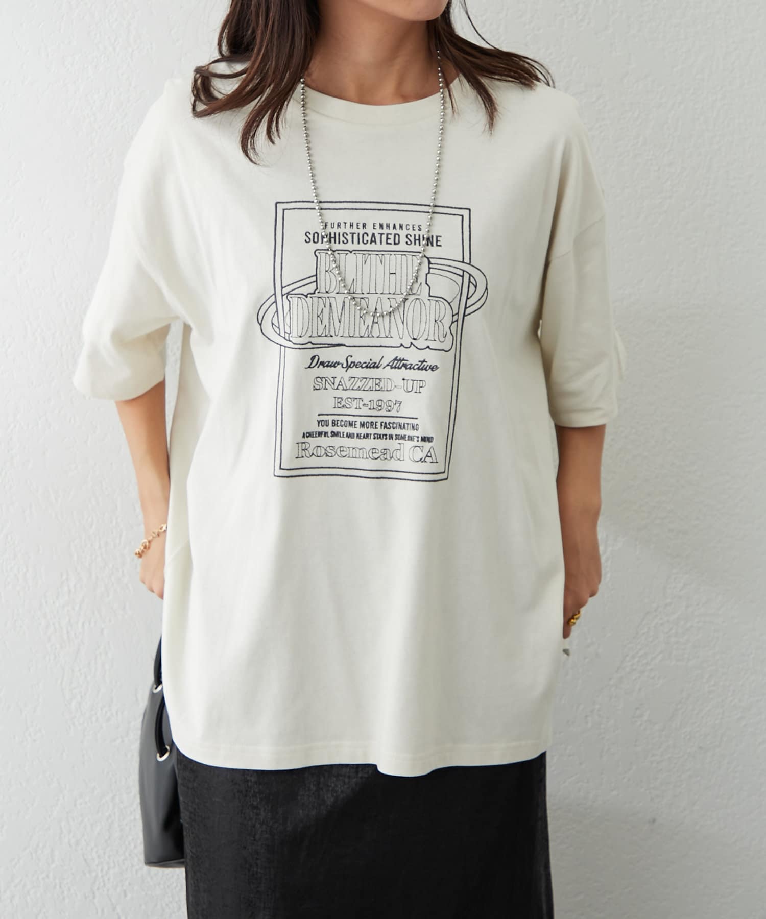 Remind me and forever(リマインドミーアンドフォーエバー) 刺繍図案ビッグTシャツ