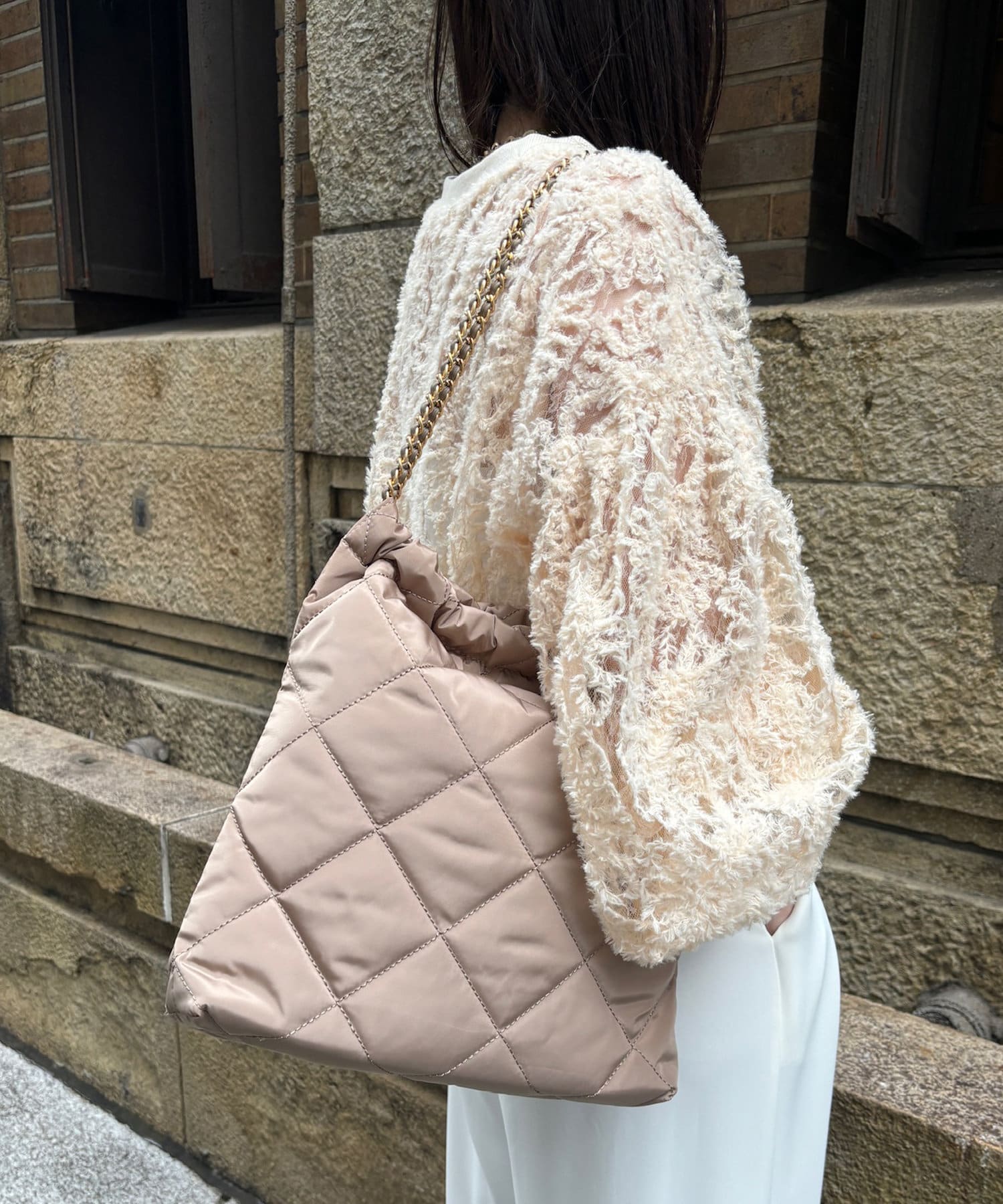 WEB限定/追加生産！】キルティングチェーンショルダー | DOUDOU