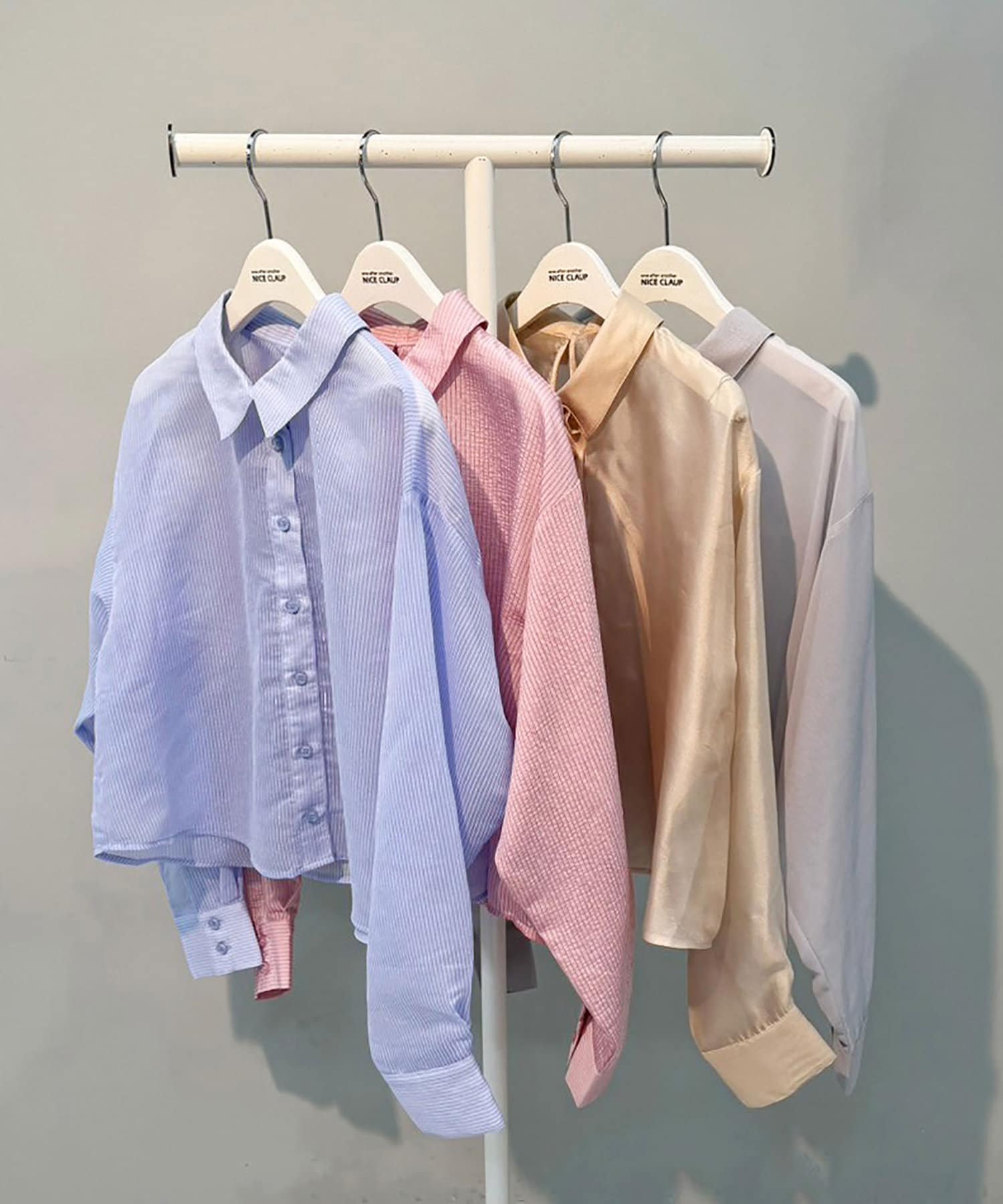 NICE CLAUP / OLIVE des OLIVE OUTLET(ナイスクラップ  / オリーブ デ オリーブ アウトレット) 【one after another】シアーマルチシャツ