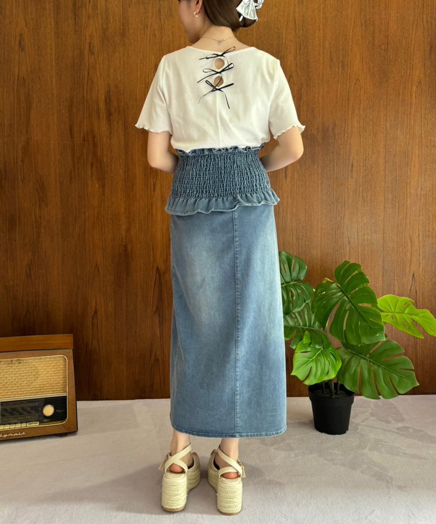 OTONA NICE】マルチway/ビスチェセットストレッチスカート/SM展開