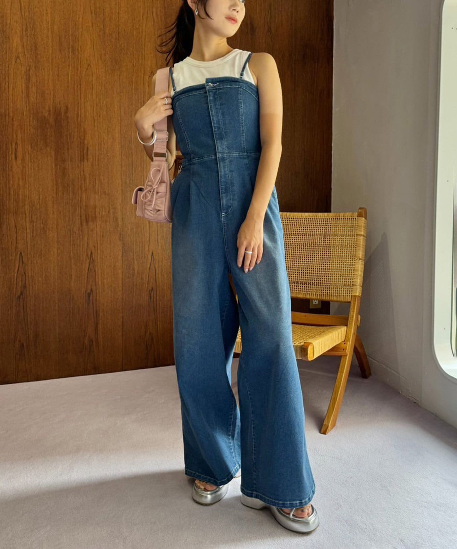 one after another】【OTONA NICE】デニムサロペット | NICE CLAUP