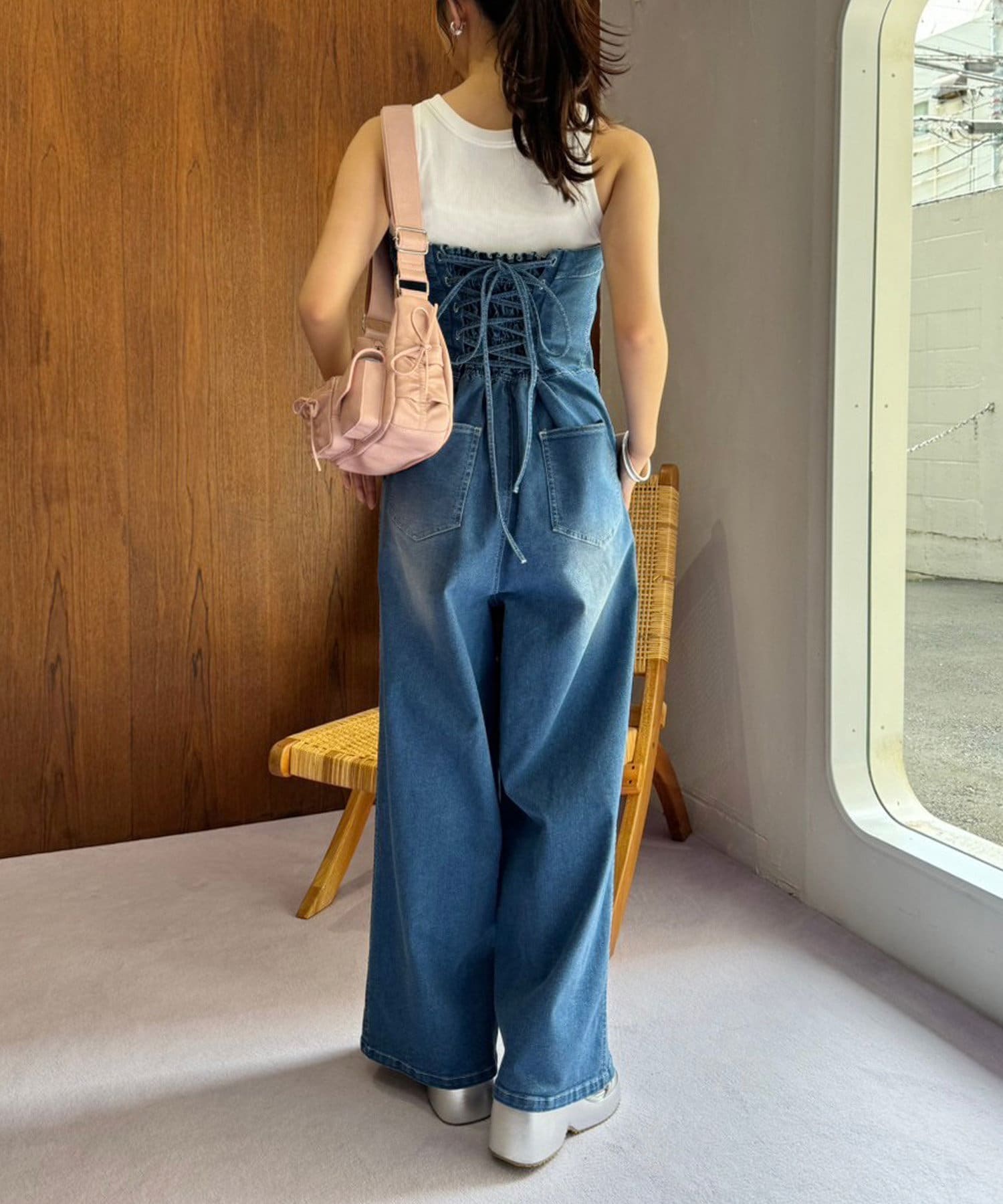 one after another】【OTONA NICE】デニムサロペット | NICE CLAUP