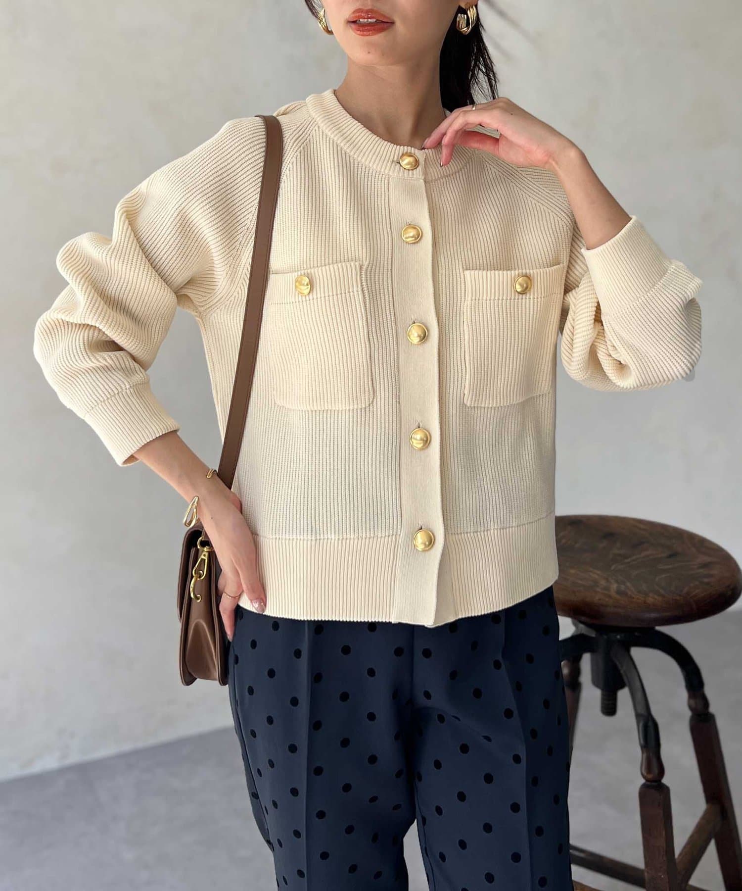 胸ポケGLDボタンカーディガン | Chez toi(シェトワ)レディース | PAL