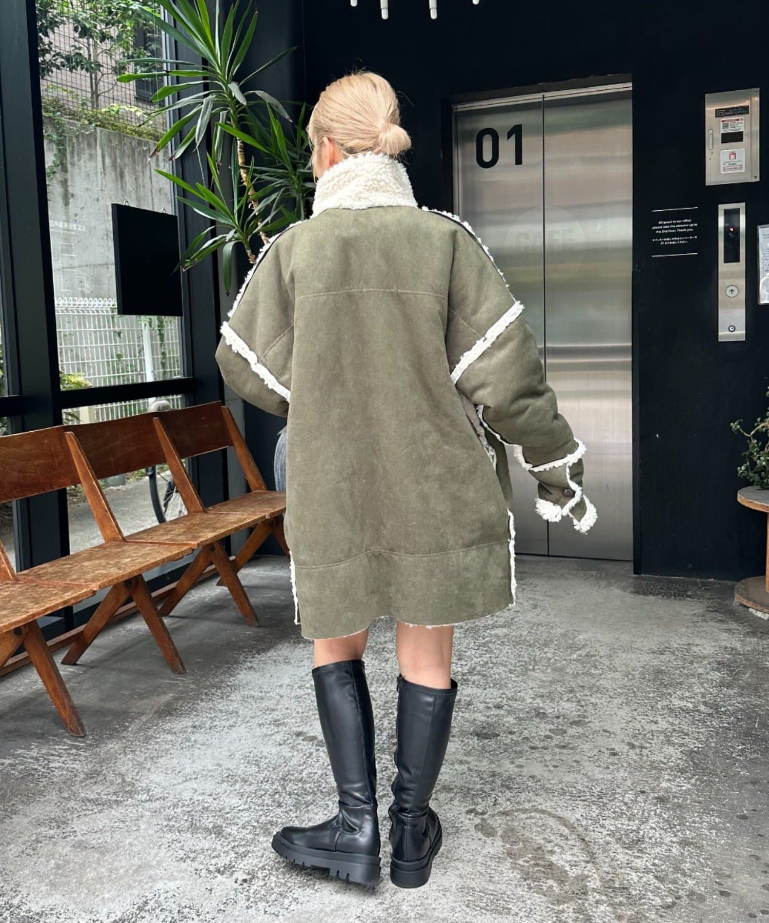 OUTLET(アウトレット) 【Ciaopanic】リバーシブルボアムートンダッフルコート