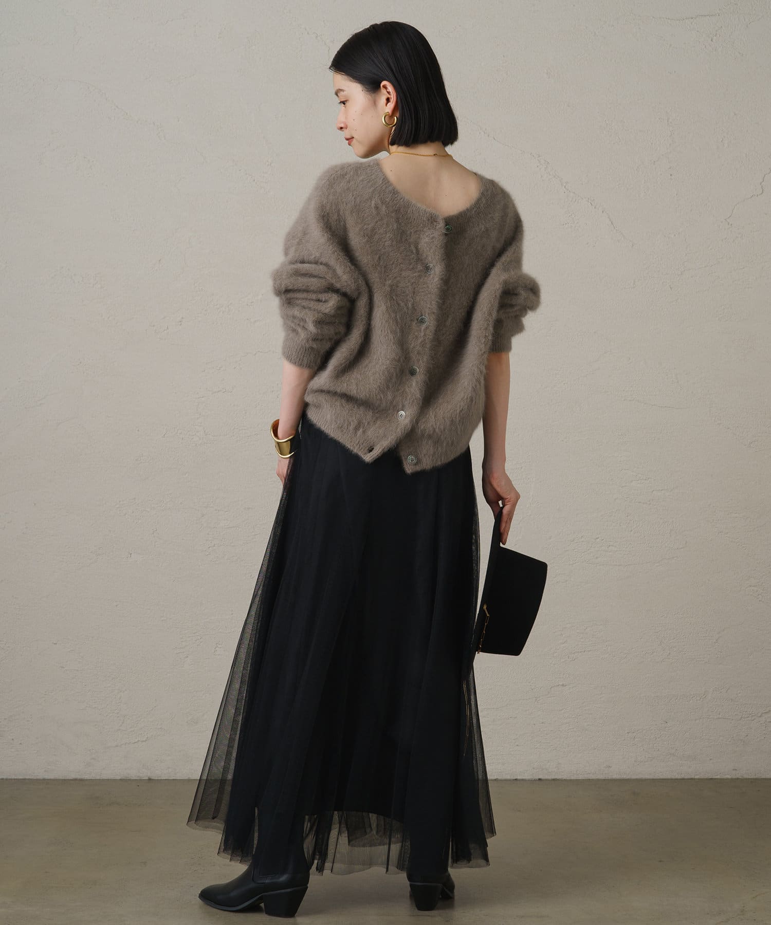 OUTLET(アウトレット) 【Loungedress】チュールフレアスカート