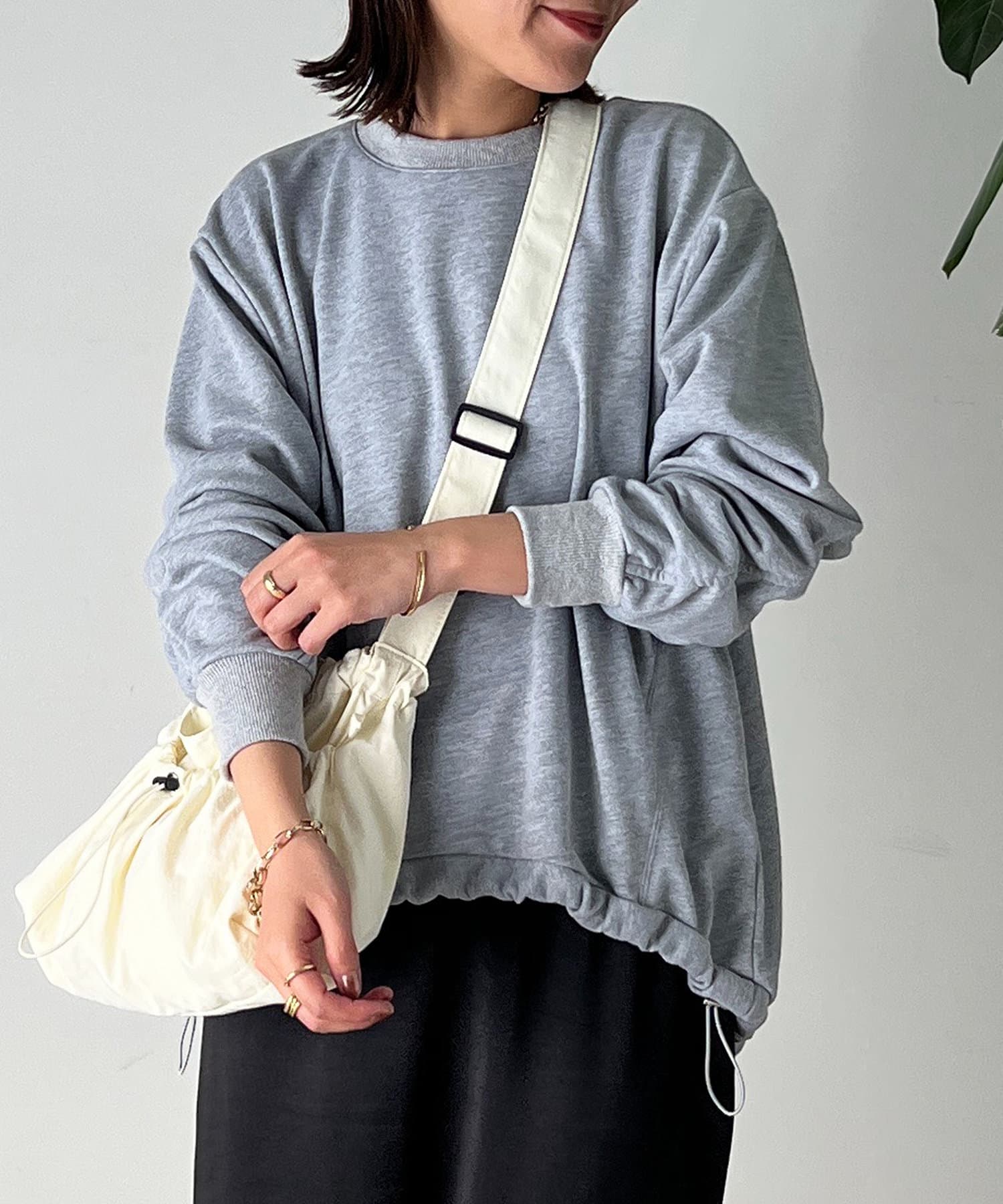 OUTLET(アウトレット) 【un dix cors】ミニ裏毛ドロストスウェット