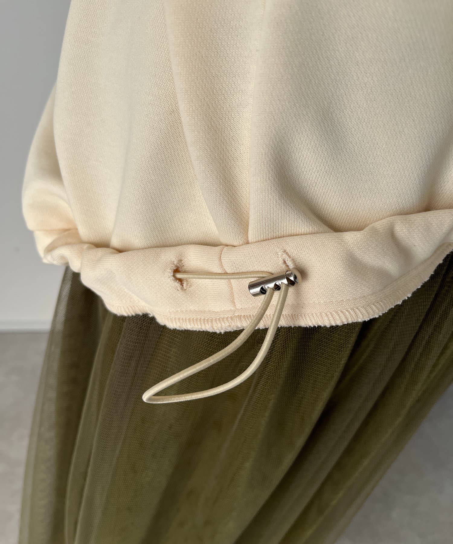 OUTLET(アウトレット) 【un dix cors】ミニ裏毛ドロストスウェット