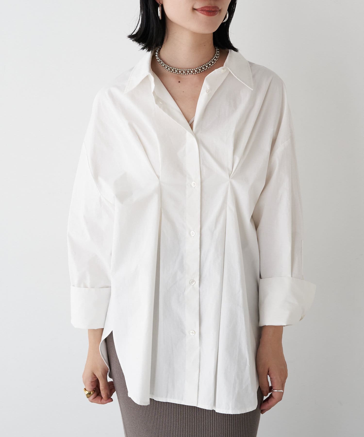 OUTLET(アウトレット) 【SHENERY】ウエストタックシャツ