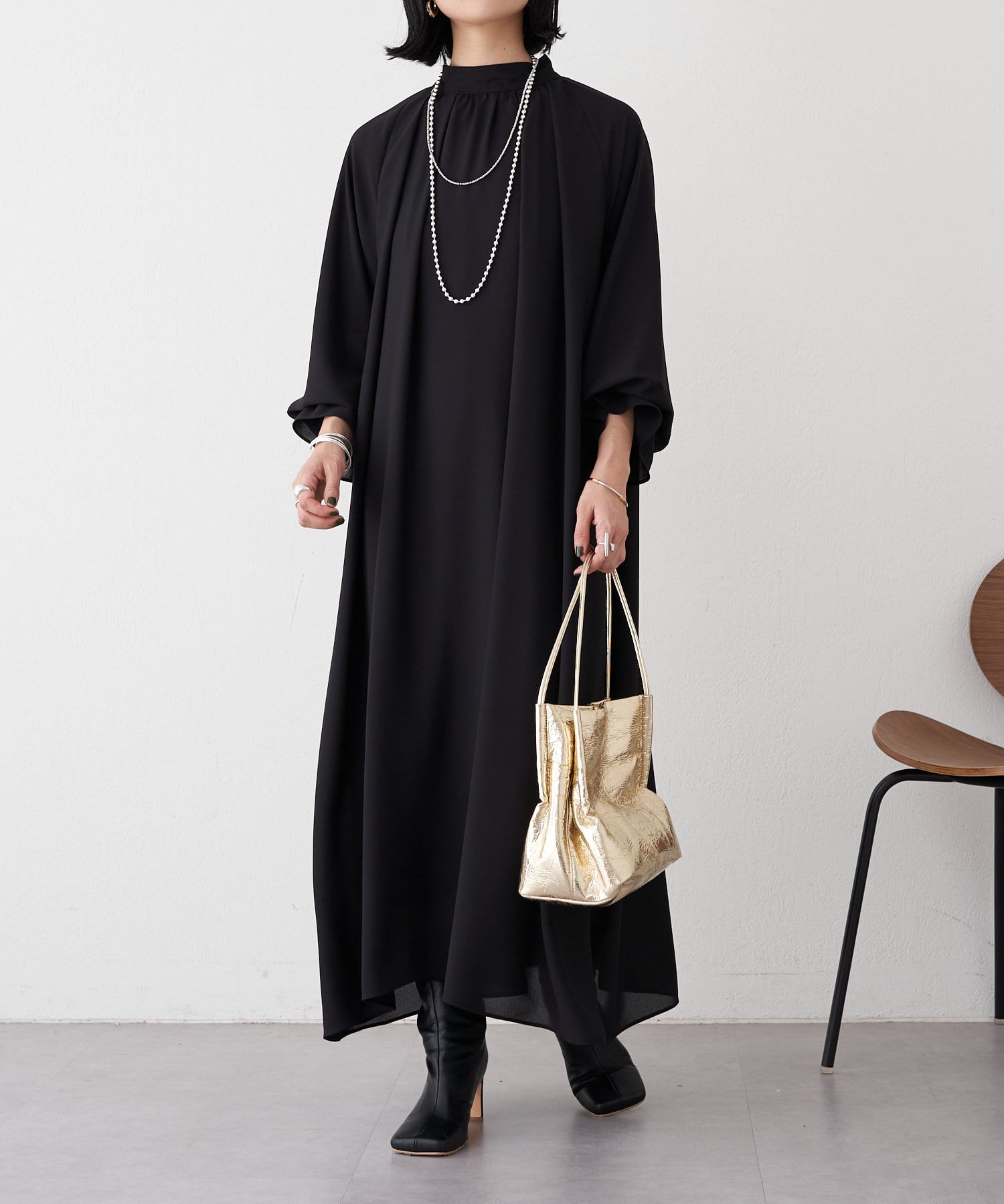 OUTLET(アウトレット) 【SHENERY】2WAYボリュームロングドレス