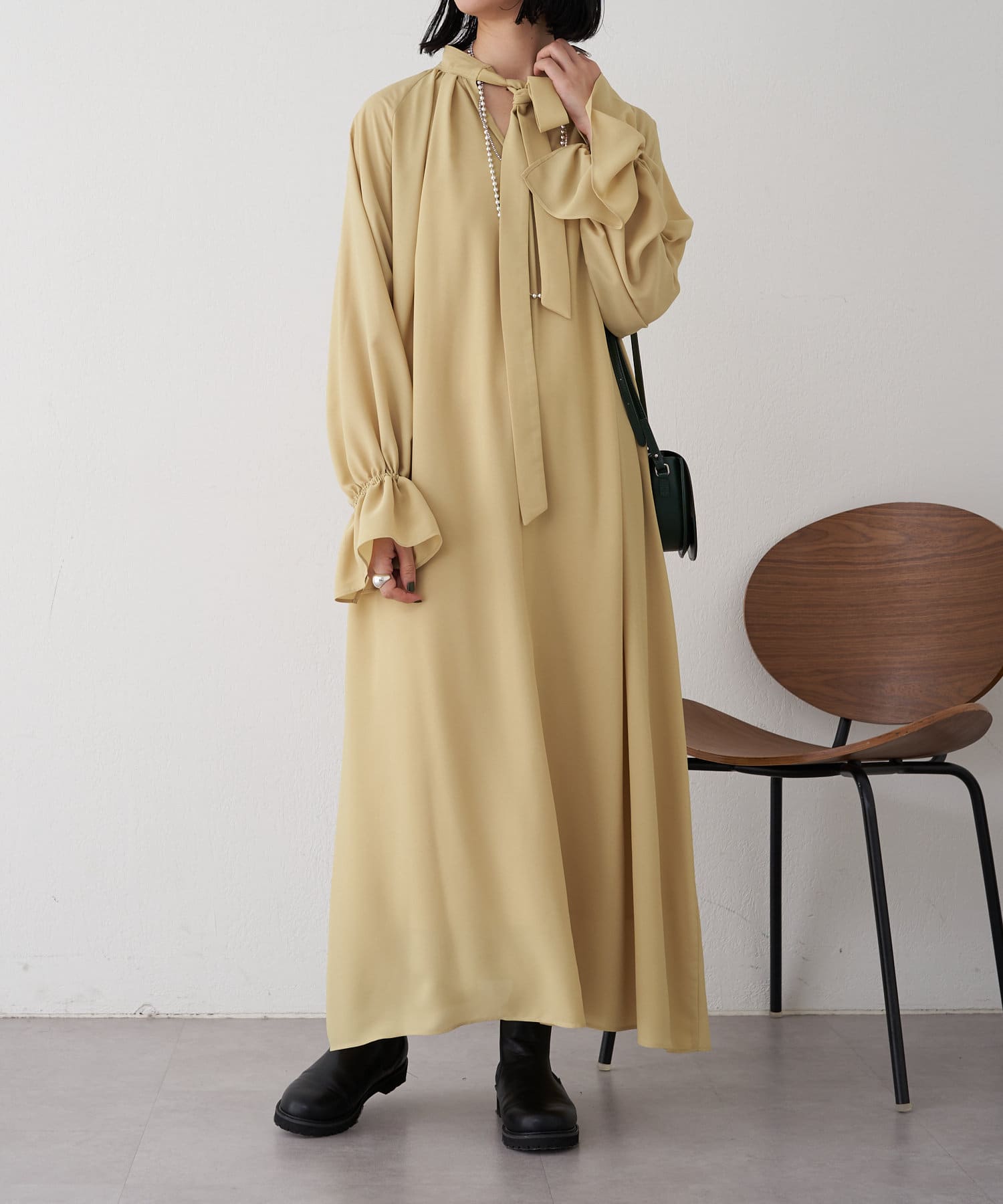 OUTLET(アウトレット) 【SHENERY】2WAYボリュームロングドレス