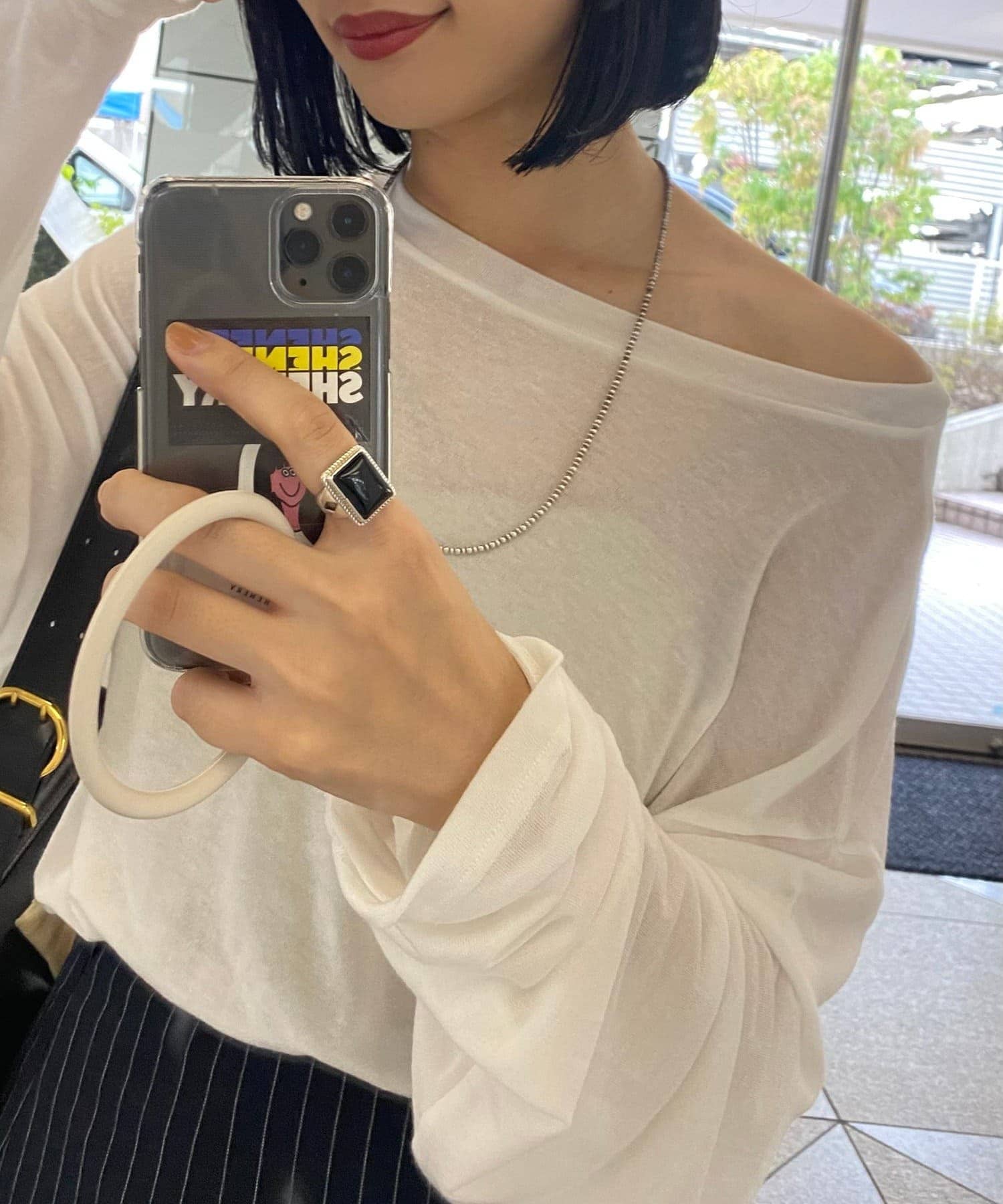 OUTLET(アウトレット) 【SHENERY】ルーズロンTee