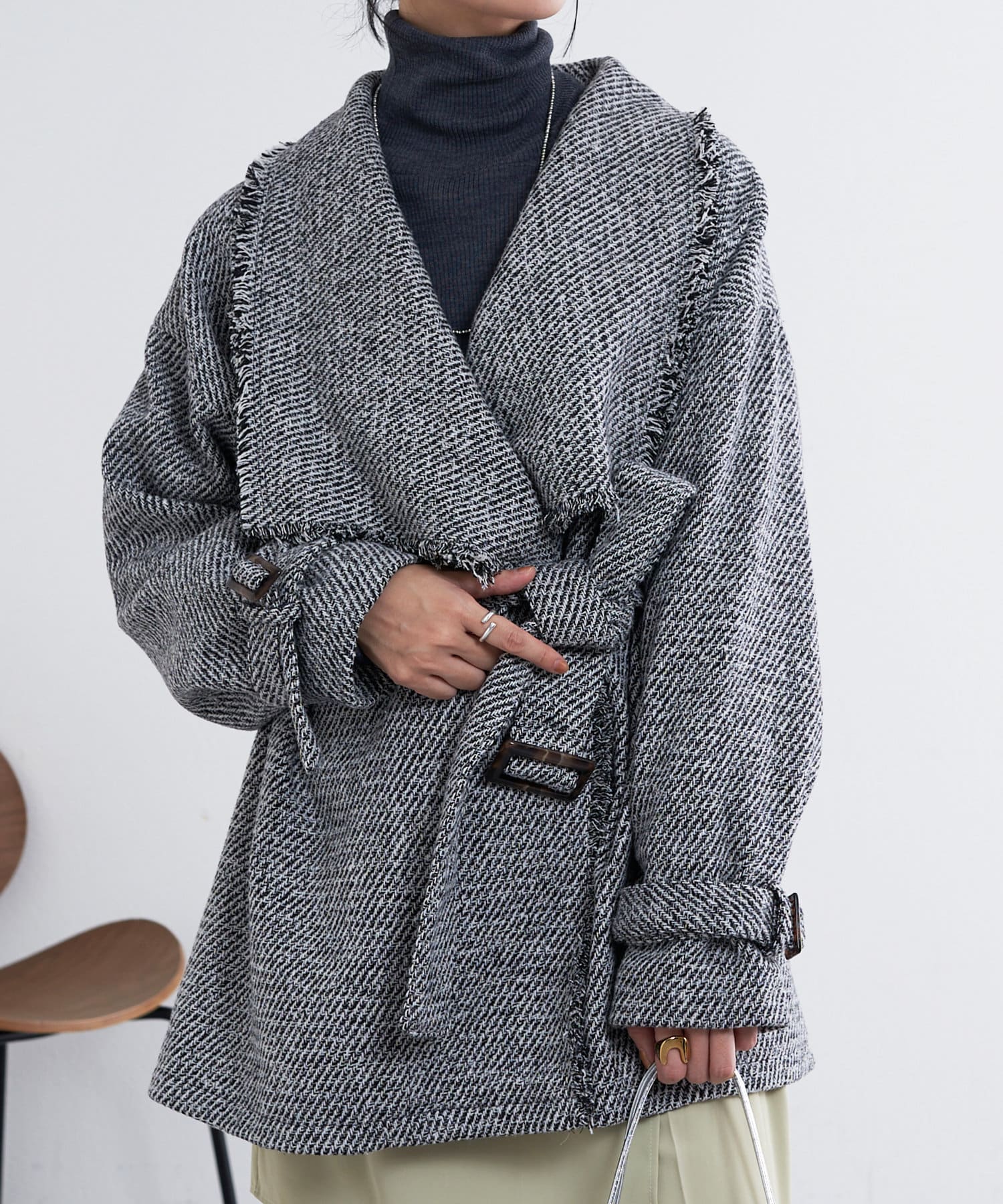 SHENERY】ツイードミディコート | OUTLET(アウトレット)レディース