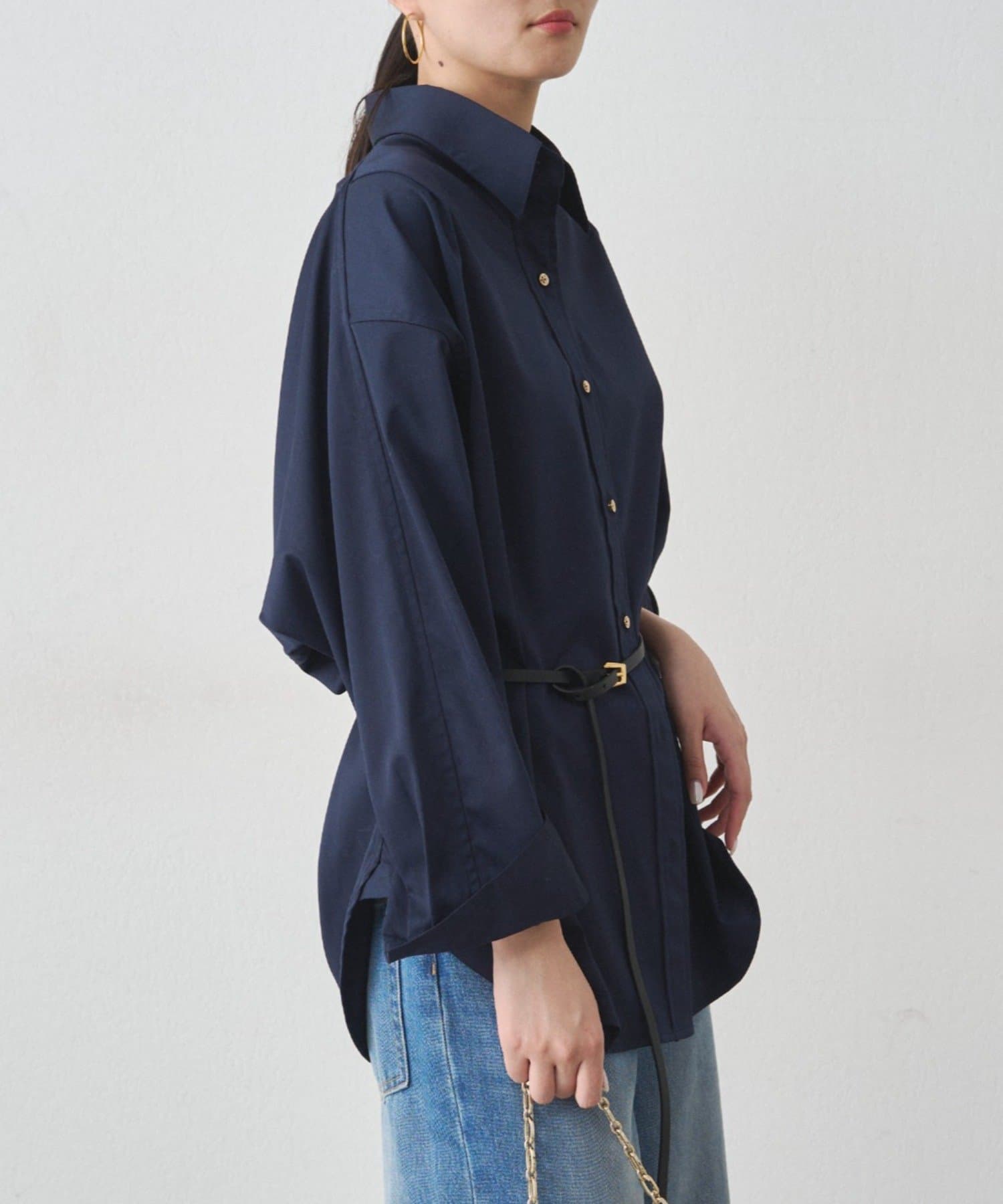 LOUNGEDRESS(ラウンジドレス) 【累計販売数１万枚達成】サテンBIGシャツ